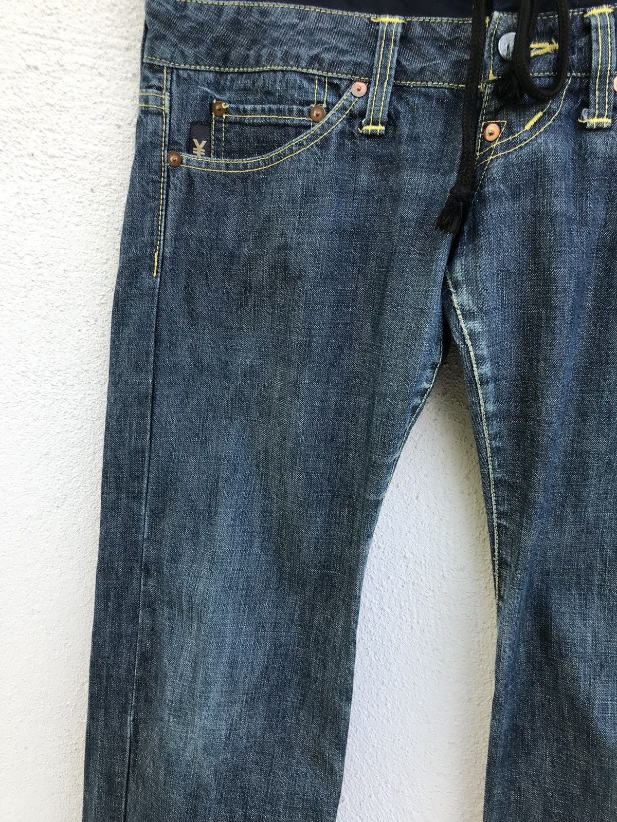 Japanese Brand Japanese Brand Yen Jeans Drawstring Denim Made In Japan Size US 32 / EU 48 - 12 Thumbnail