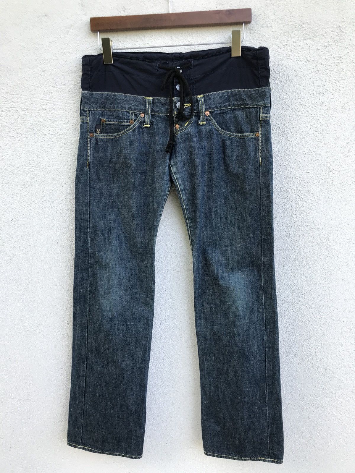 Japanese Brand Japanese Brand Yen Jeans Drawstring Denim Made In Japan Size US 32 / EU 48 - 4 Thumbnail