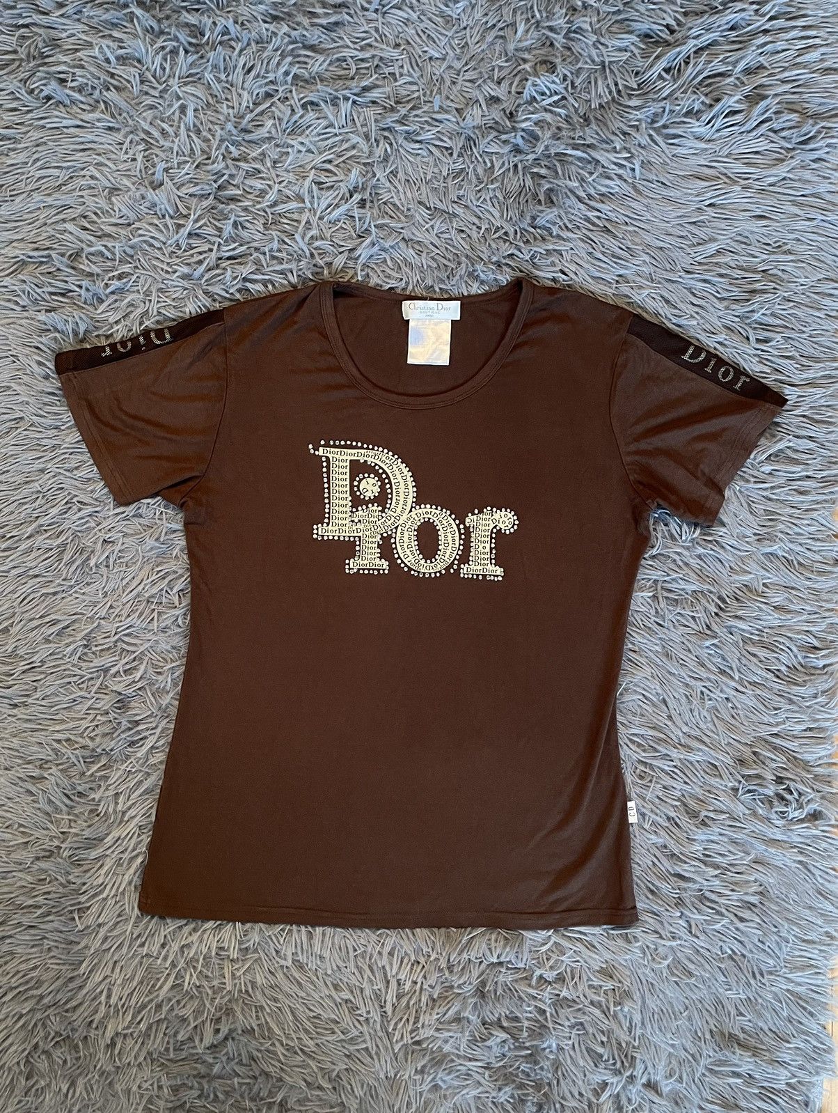 Christian Dior 90s vintage shining logo t-shirt