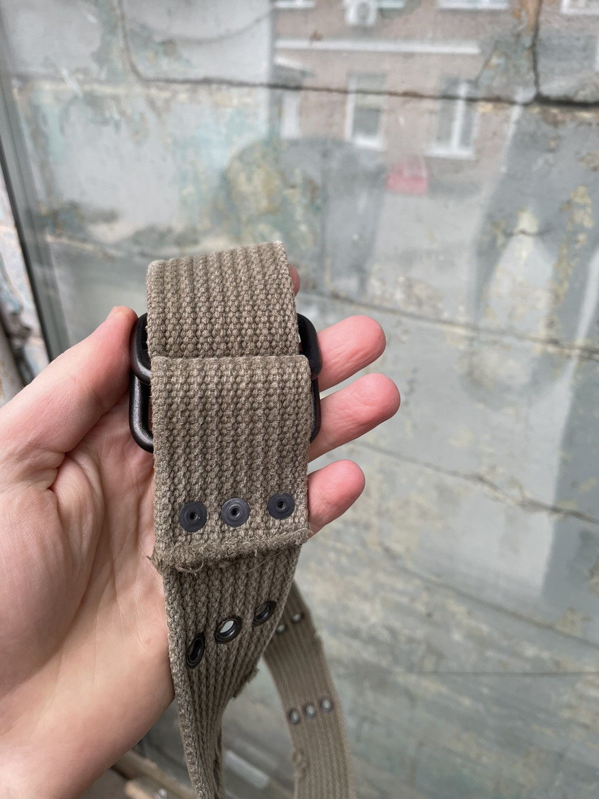 20471120 × Vintage Vintage Y2K Seditionaries Belt Military Khaki Size ONE SIZE - 5 Thumbnail