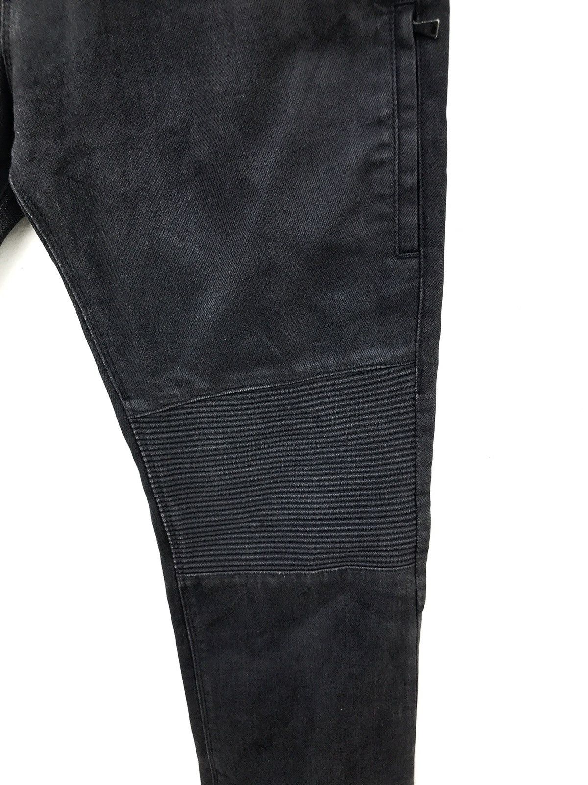 Neil Barrett Neil Barrett Made in Italy Black Bikers Jeans Size US 31 - 6 Thumbnail