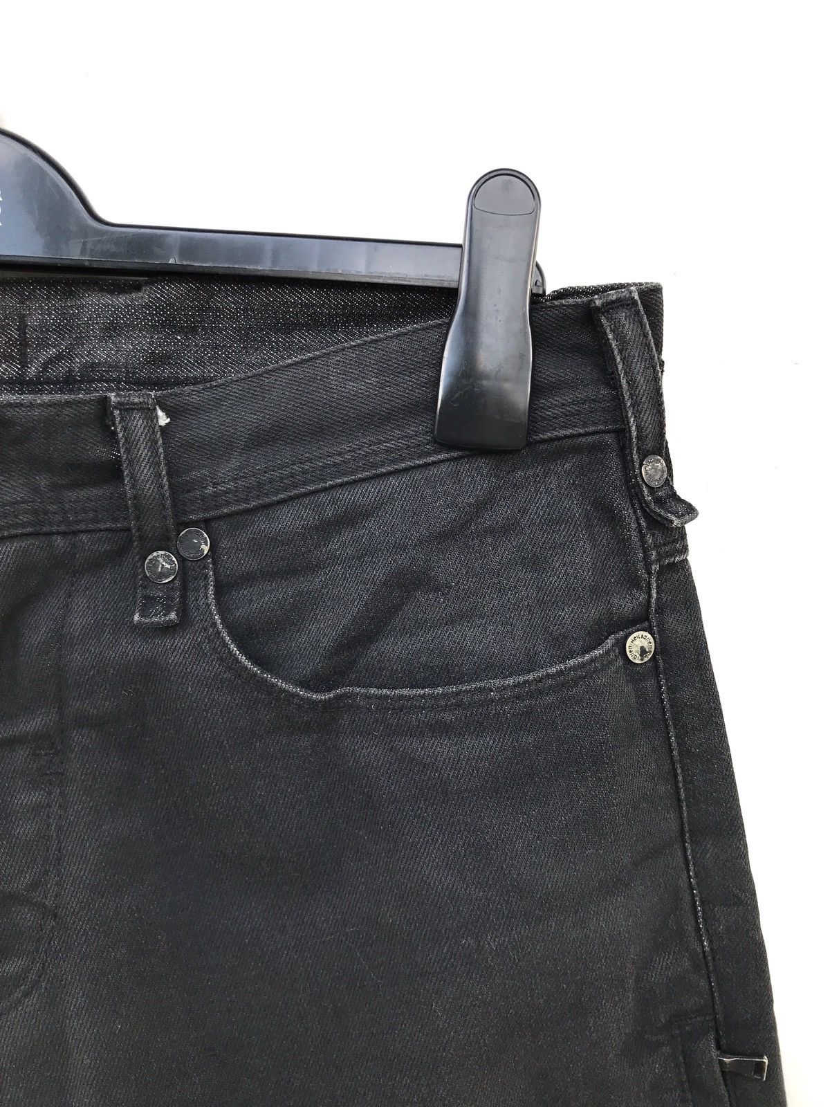 Neil Barrett Neil Barrett Made in Italy Black Bikers Jeans Size US 31 - 9 Thumbnail