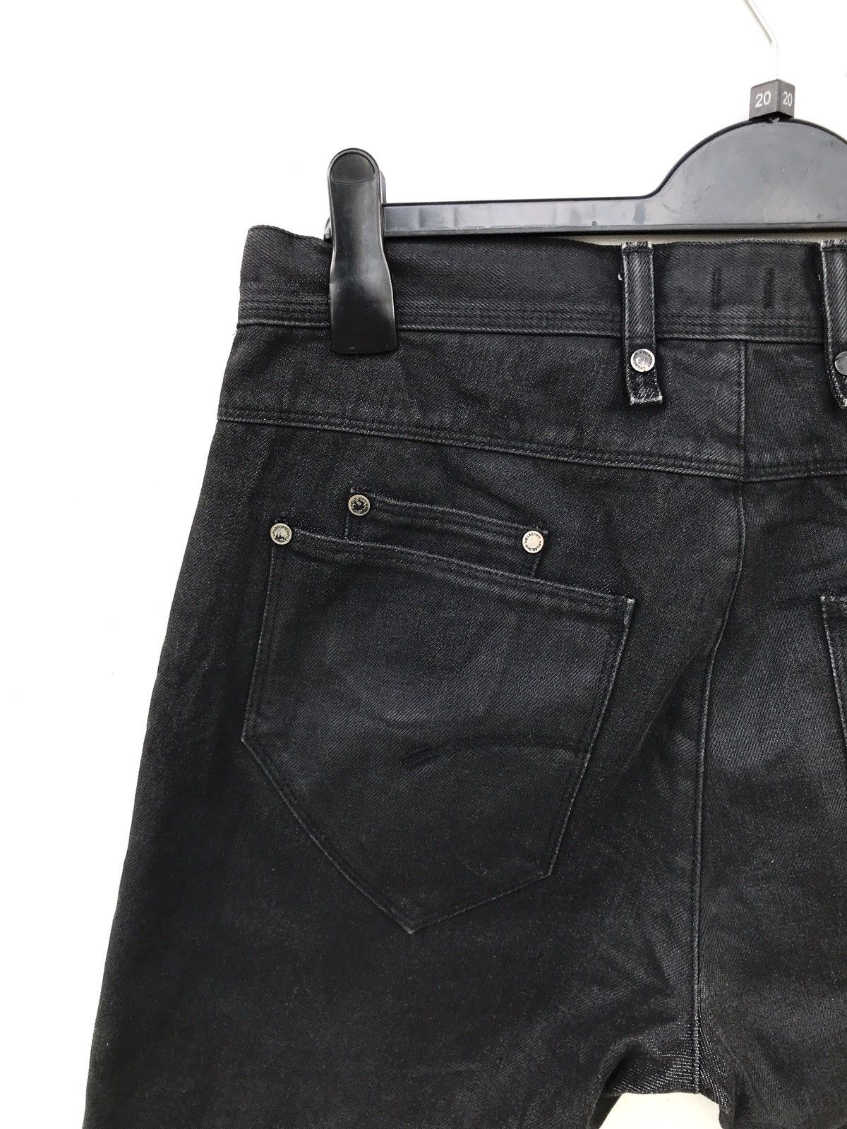 Neil Barrett Neil Barrett Made in Italy Black Bikers Jeans Size US 31 - 4 Thumbnail
