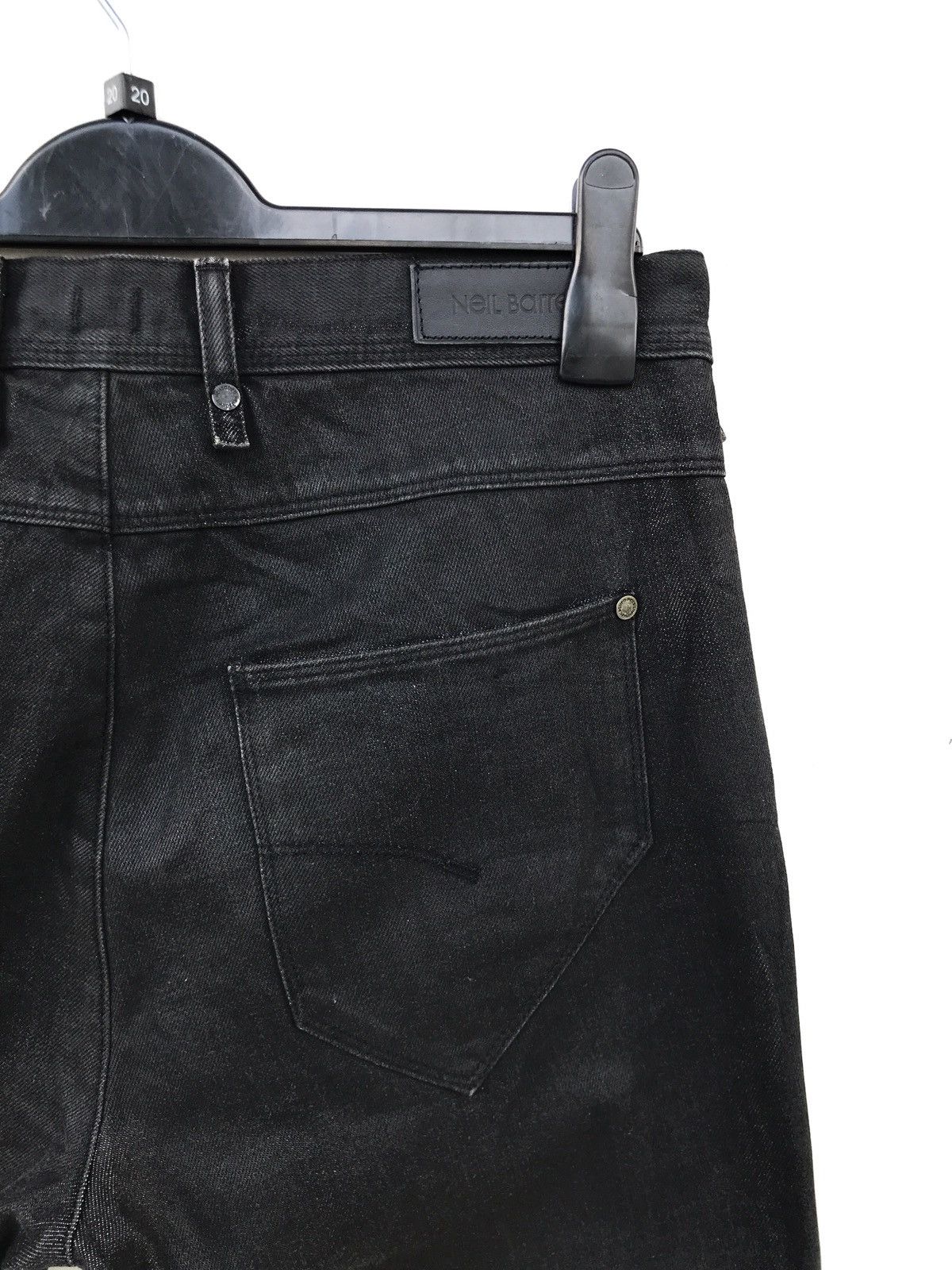 Neil Barrett Neil Barrett Made in Italy Black Bikers Jeans Size US 31 - 5 Thumbnail