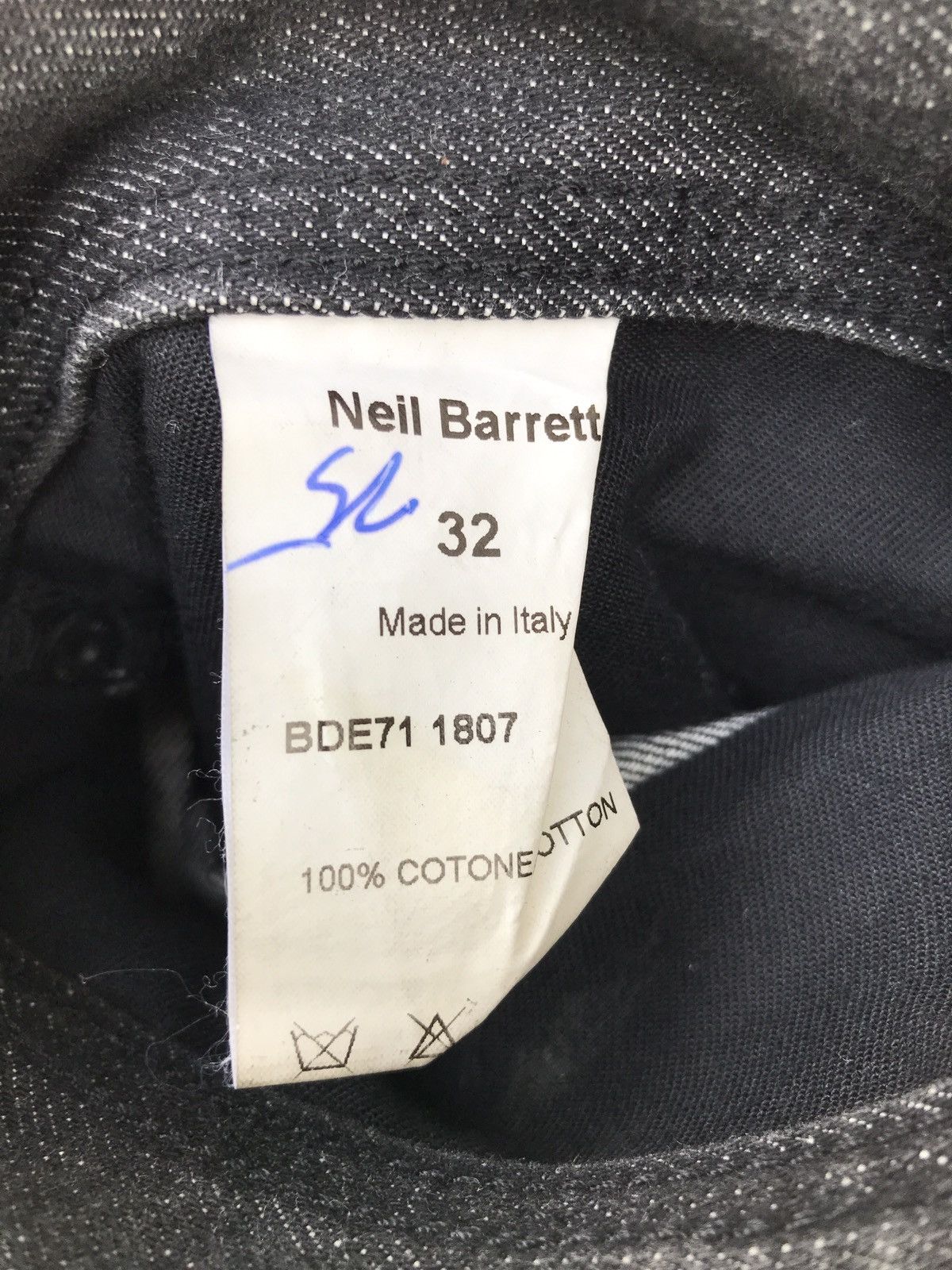 Neil Barrett Neil Barrett Made in Italy Black Bikers Jeans Size US 31 - 12 Thumbnail