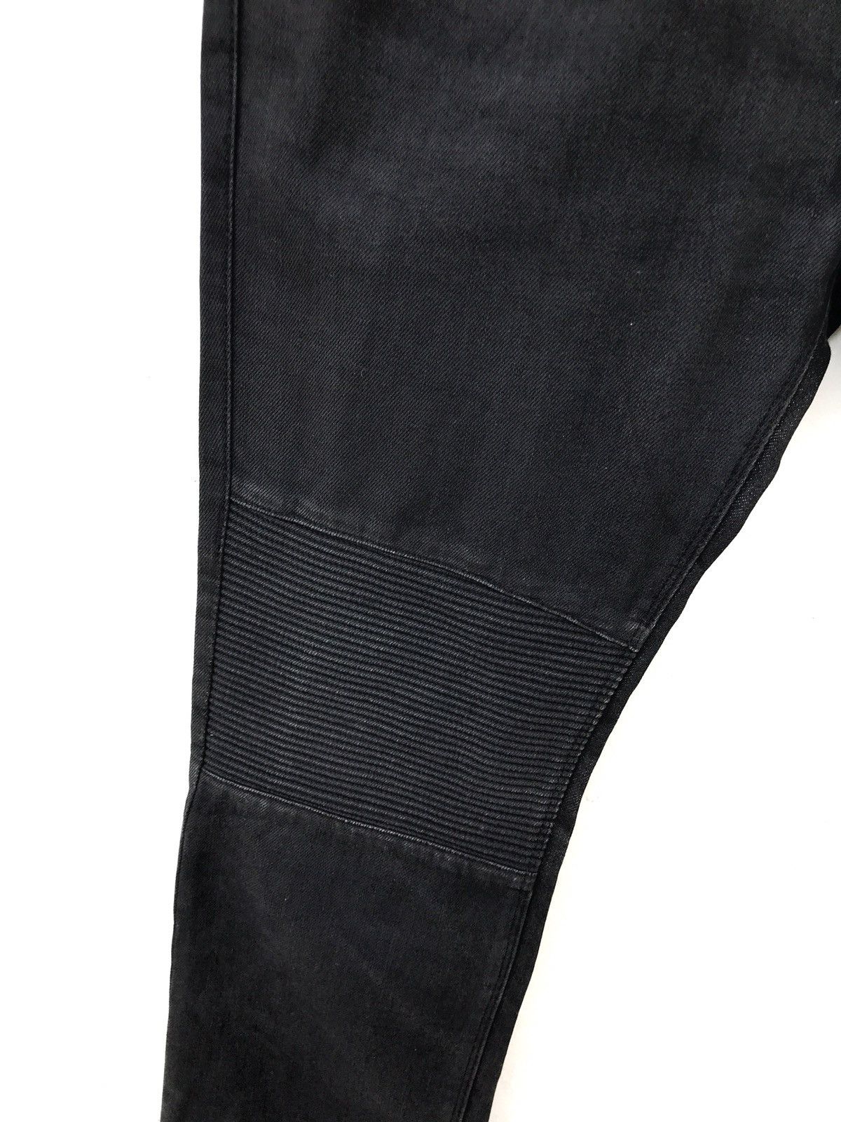Neil Barrett Neil Barrett Made in Italy Black Bikers Jeans Size US 31 - 8 Thumbnail