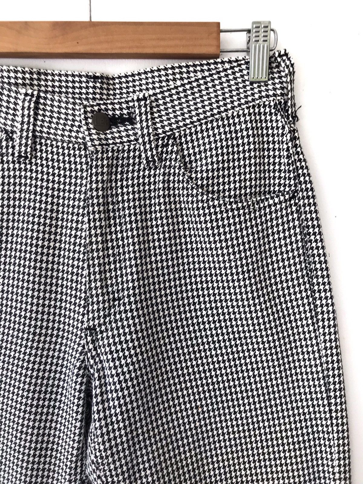 Lee Vintage LEE Sanforized Houndstooth Jeans Straight Cut Size US 26 / EU 42 - 3 Thumbnail
