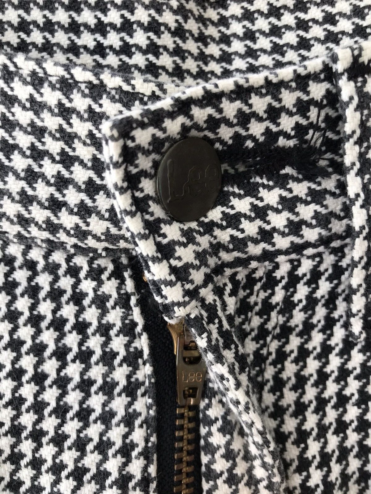 Lee Vintage LEE Sanforized Houndstooth Jeans Straight Cut Size US 26 / EU 42 - 10 Thumbnail