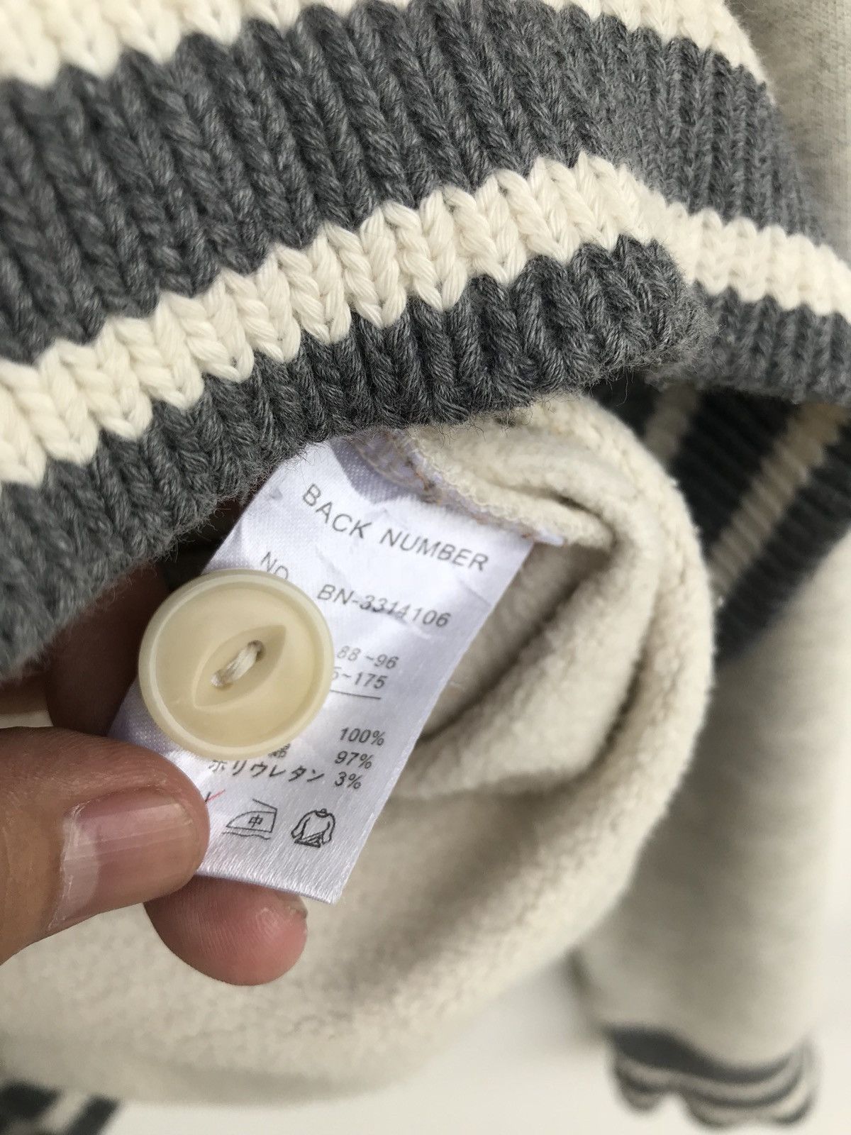 Japanese Brand × Other Japanese Brand Back Number Shawl Collar Sweatshirt Big Logo Size US M / EU 48-50 / 2 - 8 Thumbnail