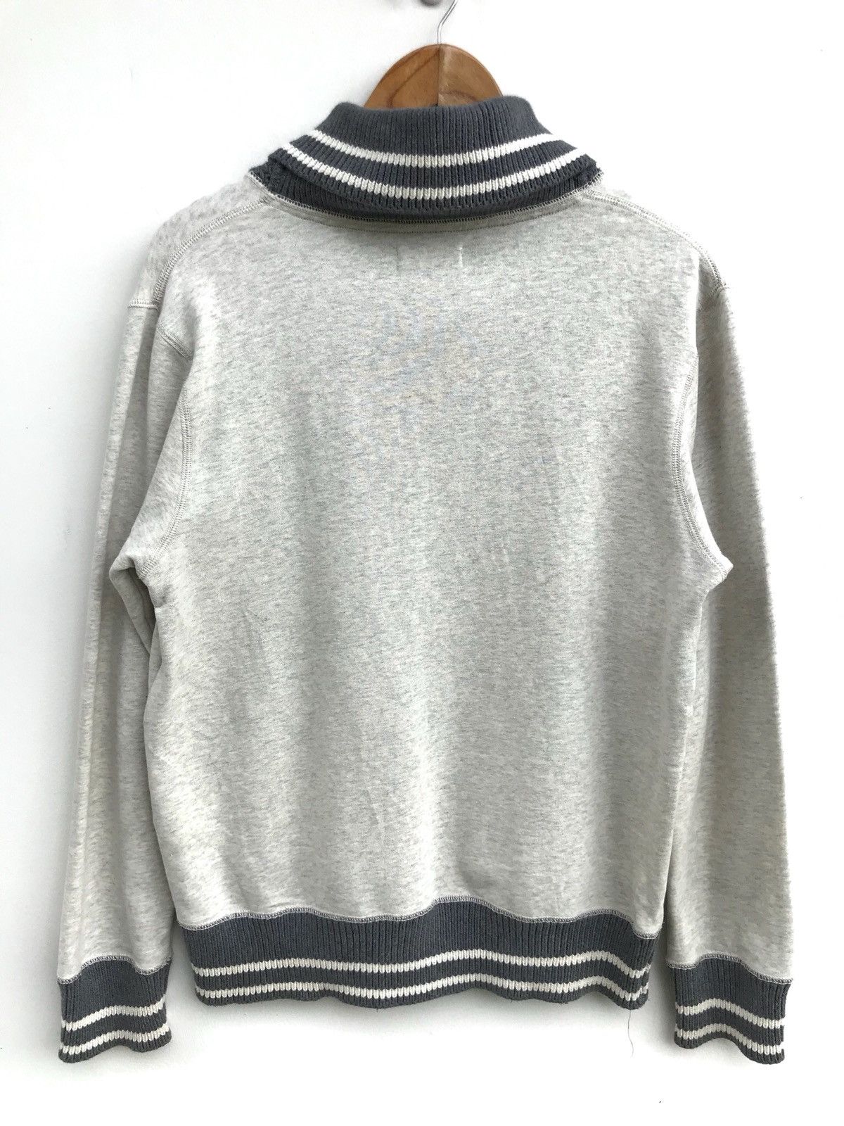 Japanese Brand × Other Japanese Brand Back Number Shawl Collar Sweatshirt Big Logo Size US M / EU 48-50 / 2 - 2 Thumbnail