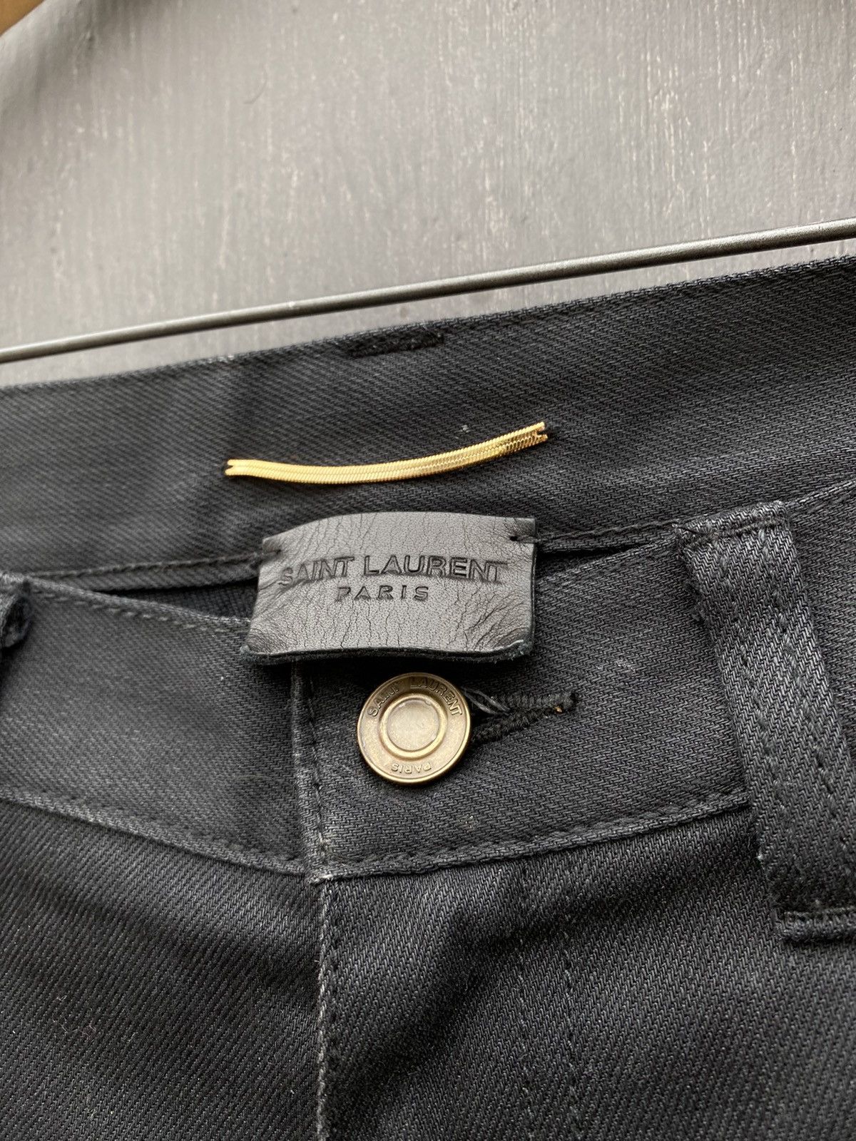 Saint Laurent Paris Saint Laurent black denim D01 W/SK LW size 30 Size 30" / US 8 / IT 44 - 5 Thumbnail