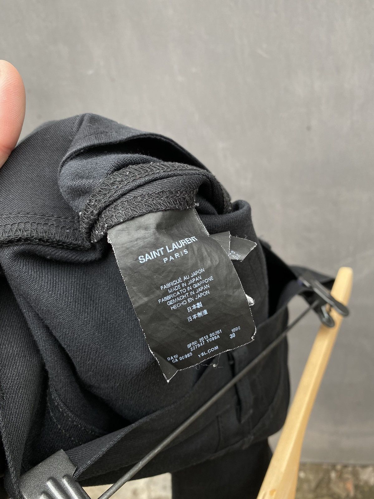 Saint Laurent Paris Saint Laurent black denim D01 W/SK LW size 30 Size 30" / US 8 / IT 44 - 10 Thumbnail