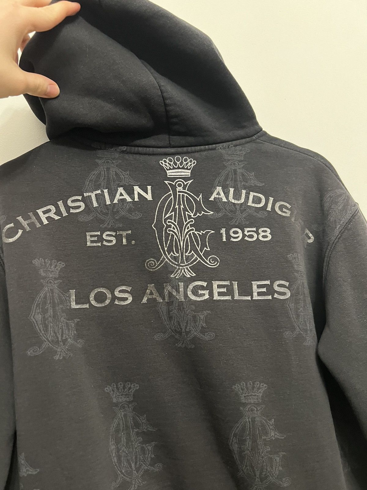 Christian Audigier Rare Vintage Christian Audigier Ed Hardy Womens Y2K Hoodie Size L / US 10 / IT 46 - 4 Thumbnail