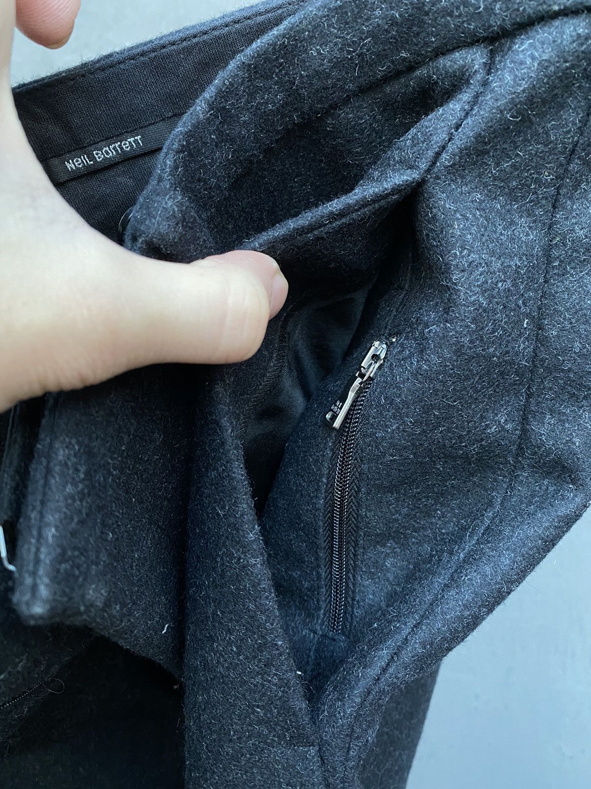 Neil Barrett Neil Barret wool leather patch pants size 48 made in Italy Size US 32 / EU 48 - 10 Thumbnail