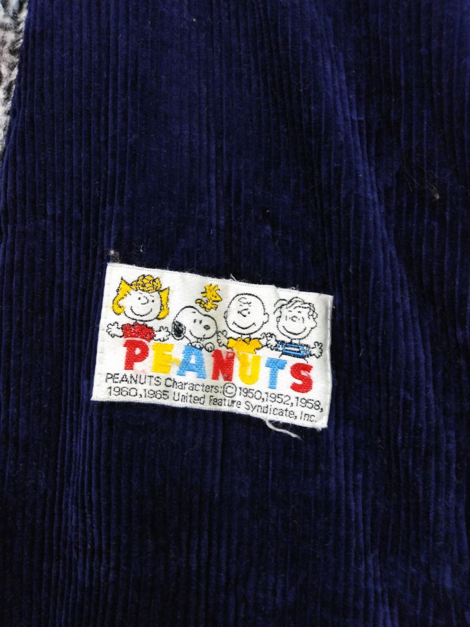 Peanuts SNOOPY PEANUTS BIG LOGO CORDUROY VEST Size US M / EU 48-50 / 2 - 5 Thumbnail