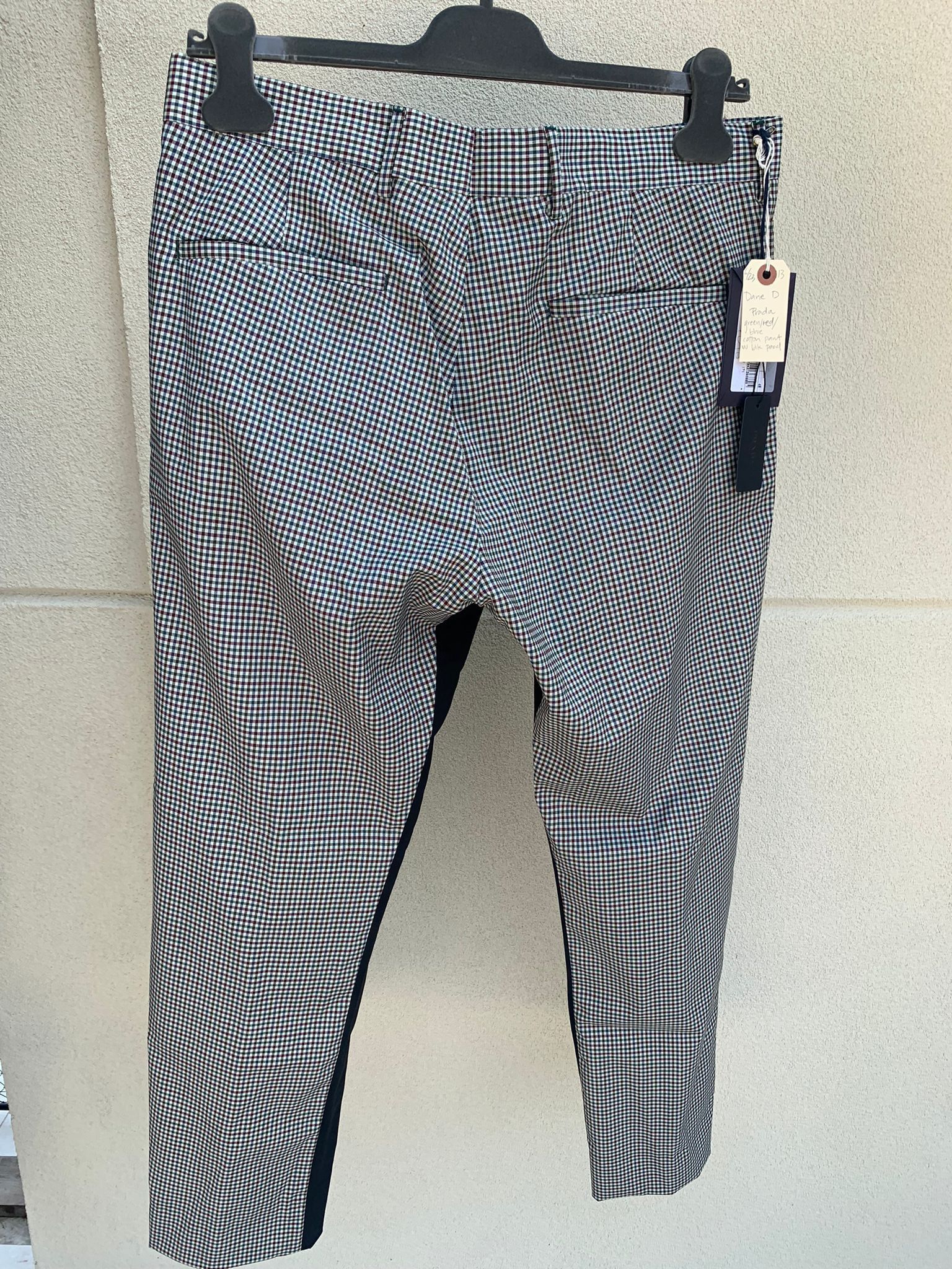 Prada o1rshd1 Houndstooth Slacks in Multicolor Size US 32 / EU 48 - 9 Thumbnail