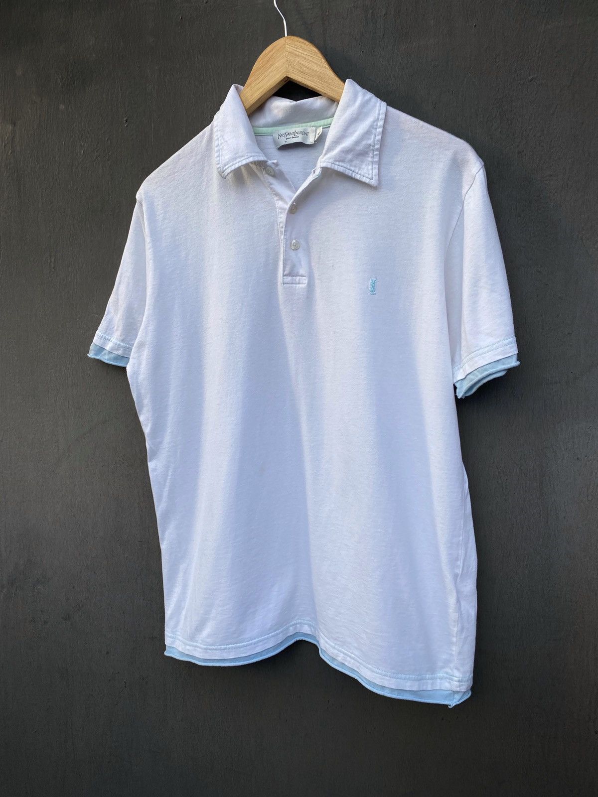 Vintage Authentic Yves Saint Laurent Vintage polo t shirt size M Size US M / EU 48-50 / 2 - 1 Thumbnail