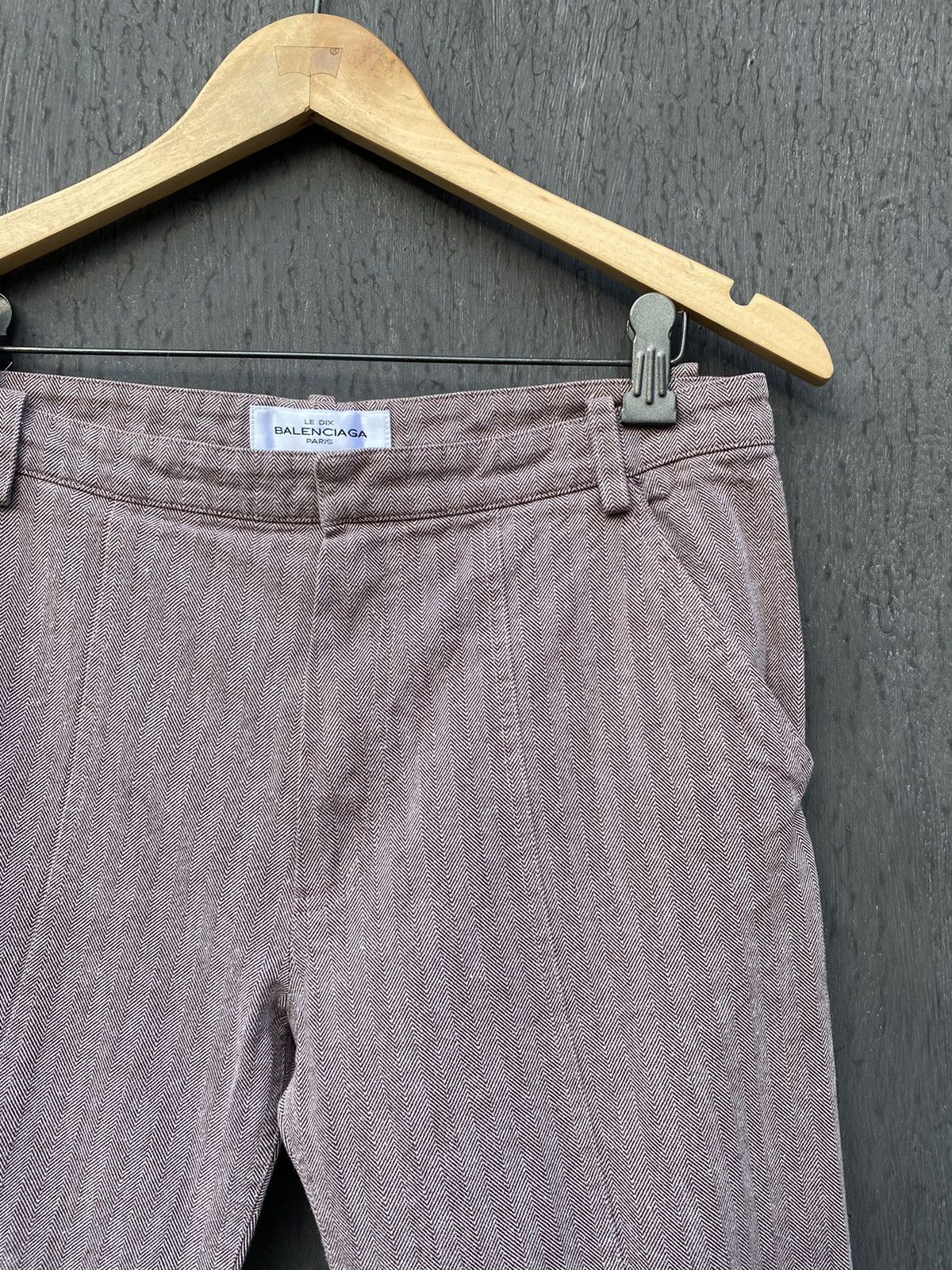 Balenciaga Balenciaga Le Dix striped pants size 38 made in france Size 27" / US 4 / IT 40 - 3 Thumbnail