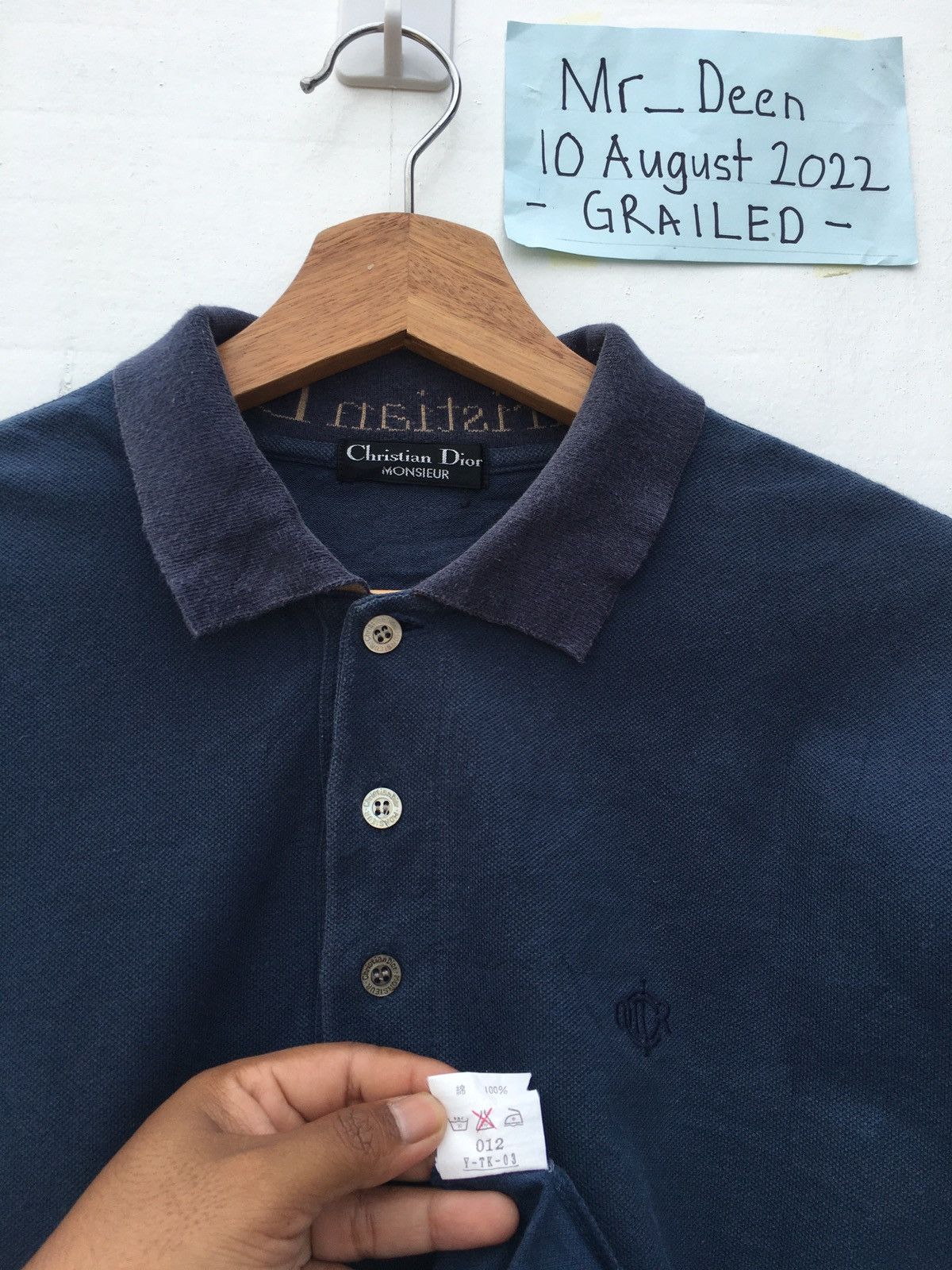 Christian Dior Monsieur Vintage Christian Dior Polo Shirt Size US L / EU 52-54 / 3 - 13 Thumbnail