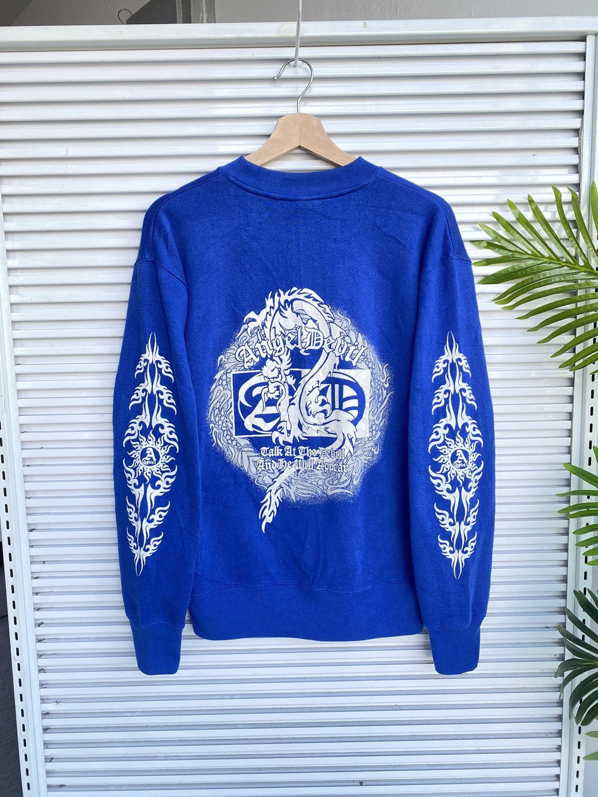 Japanese Brand Vintage Angel Devil Chrome Wings Hearts Crest /Travis Scott Size US M / EU 48-50 / 2 - 2 Thumbnail