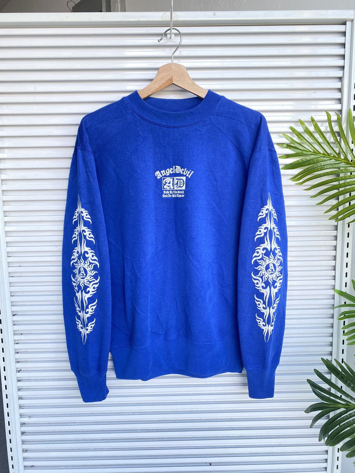 Japanese Brand Vintage Angel Devil Chrome Wings Hearts Crest /Travis Scott Size US M / EU 48-50 / 2 - 5 Thumbnail