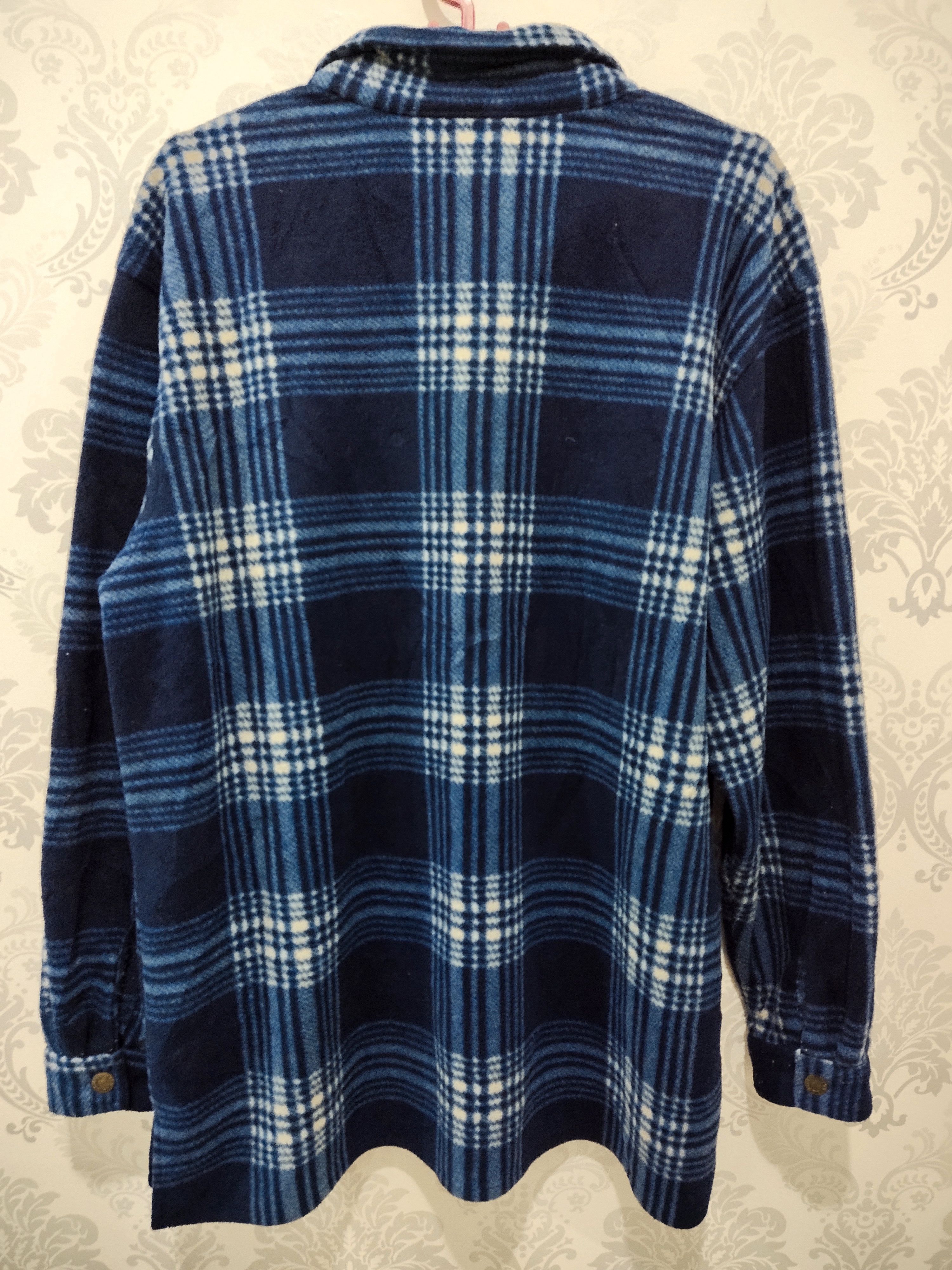 L.L. Bean Vintage L.L Bean Checkered Fleece Jacket Travis Scott Size US M / EU 48-50 / 2 - 2 Thumbnail