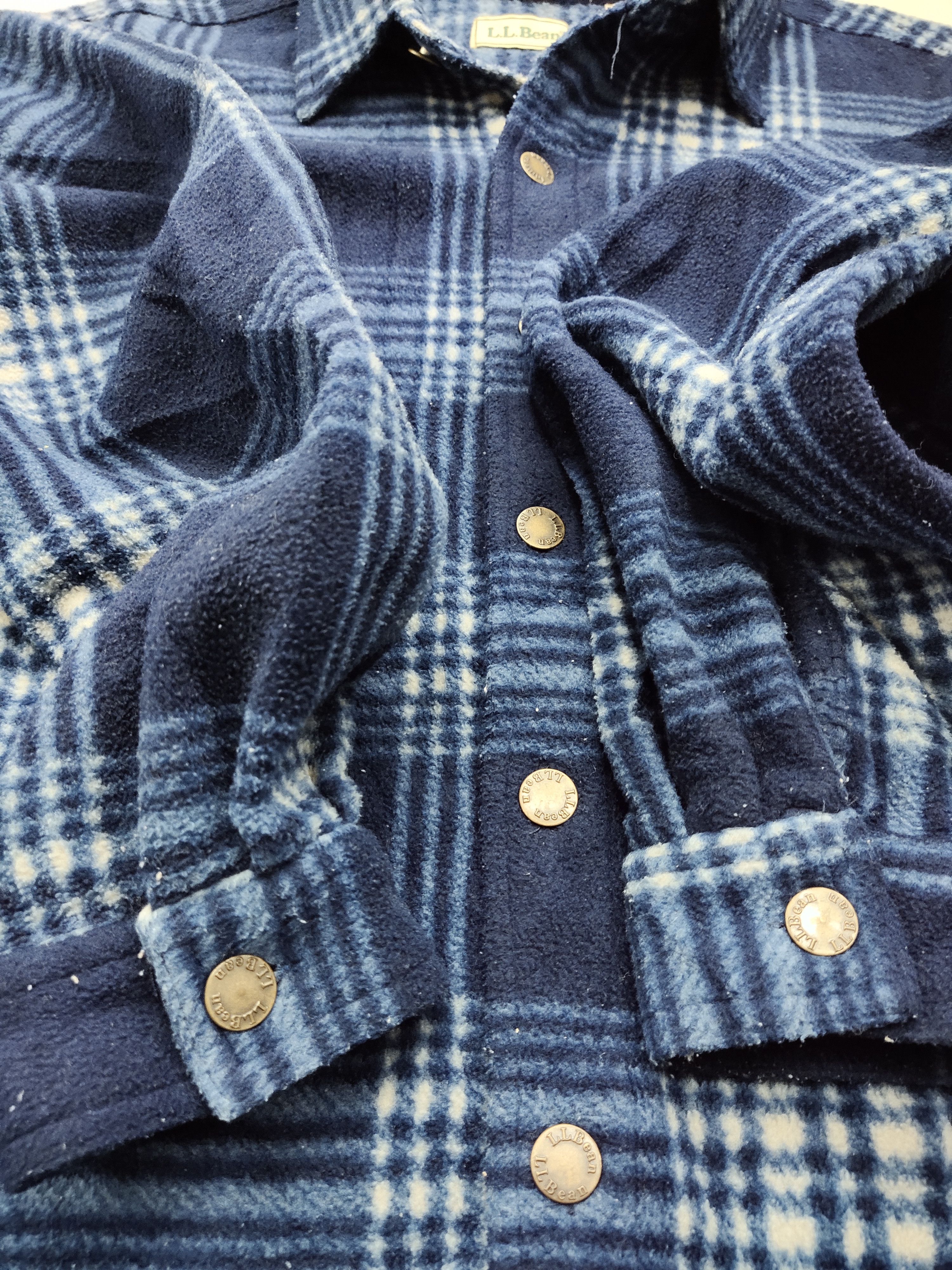 L.L. Bean Vintage L.L Bean Checkered Fleece Jacket Travis Scott Size US M / EU 48-50 / 2 - 3 Thumbnail