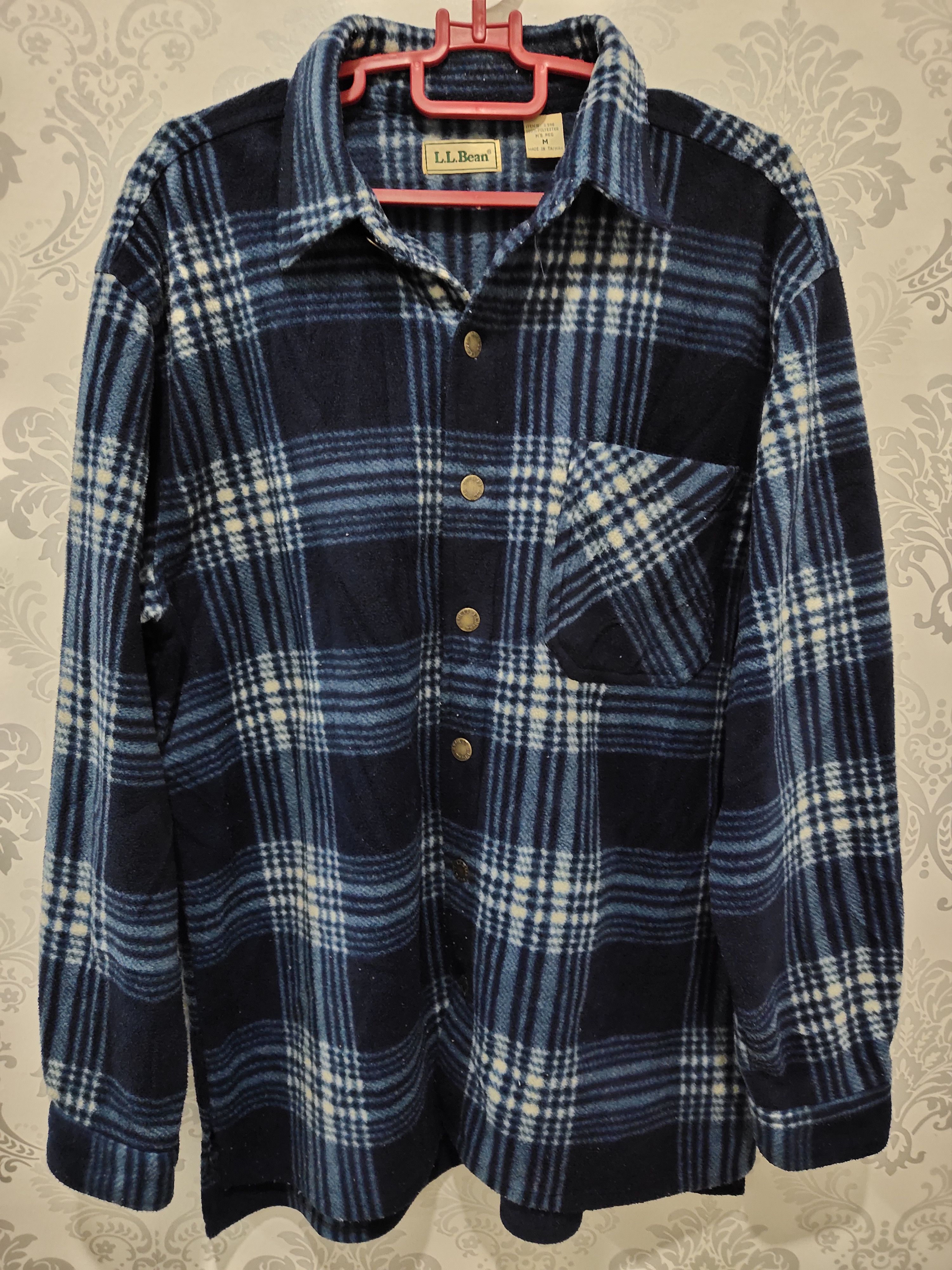 L.L Bean Checkered Fleece Jacket Travis Scott Outfit