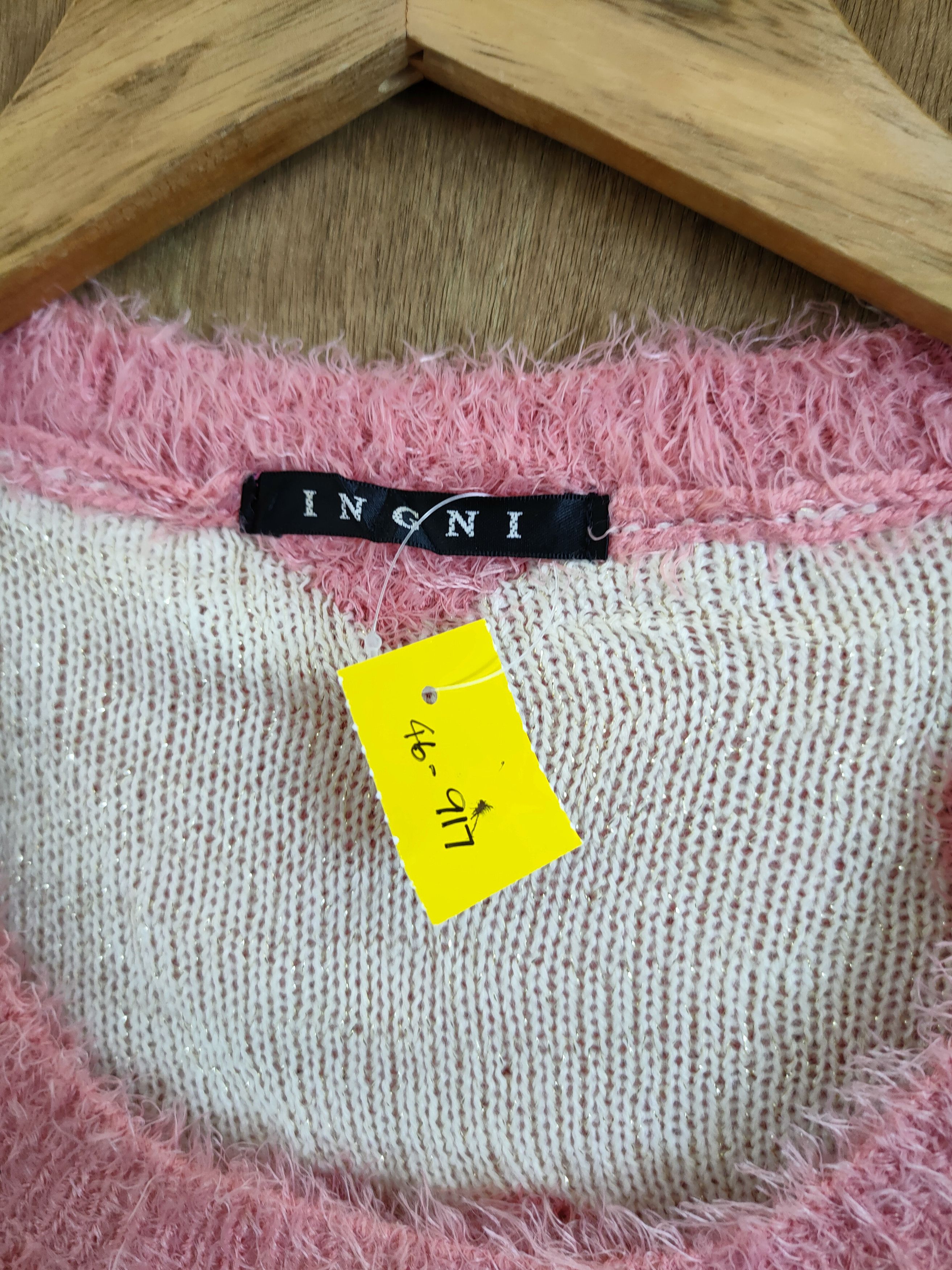 Homespun Knitwear × Hypebeast × Japanese Brand Ingni Full Love pink mohair shag shaggy soft fur #46-917 Size S / US 4 / IT 40 - 4 Thumbnail