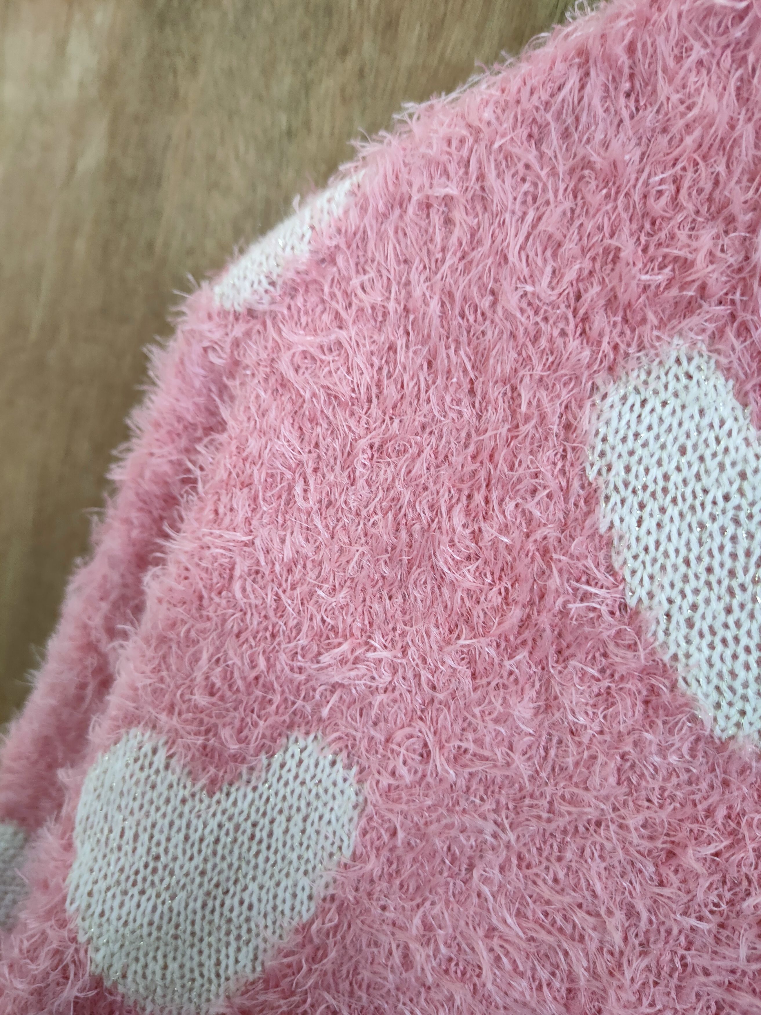 Homespun Knitwear × Hypebeast × Japanese Brand Ingni Full Love pink mohair shag shaggy soft fur #46-917 Size S / US 4 / IT 40 - 5 Thumbnail
