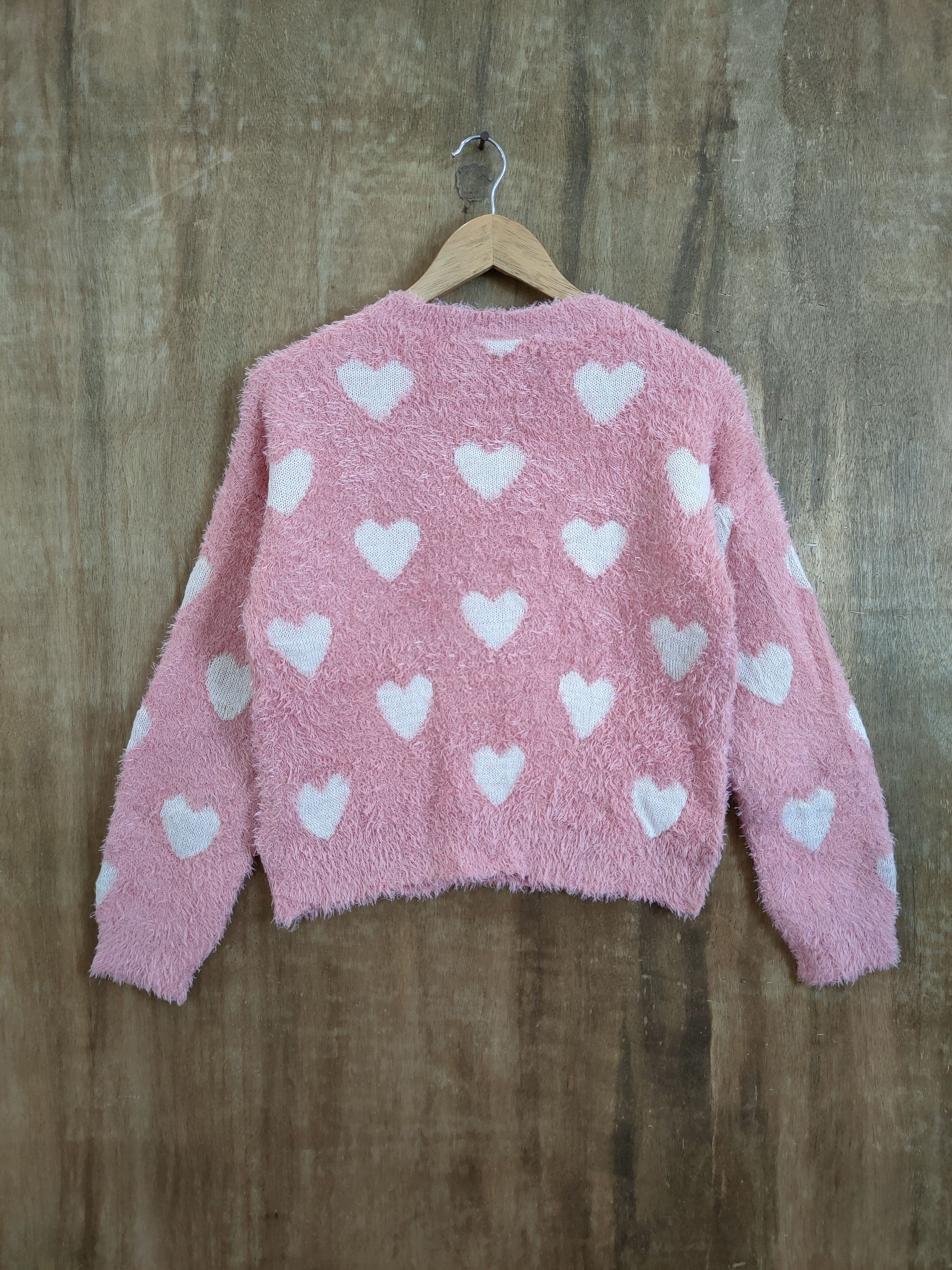 Homespun Knitwear × Hypebeast × Japanese Brand Ingni Full Love pink mohair shag shaggy soft fur #46-917 Size S / US 4 / IT 40 - 8 Thumbnail
