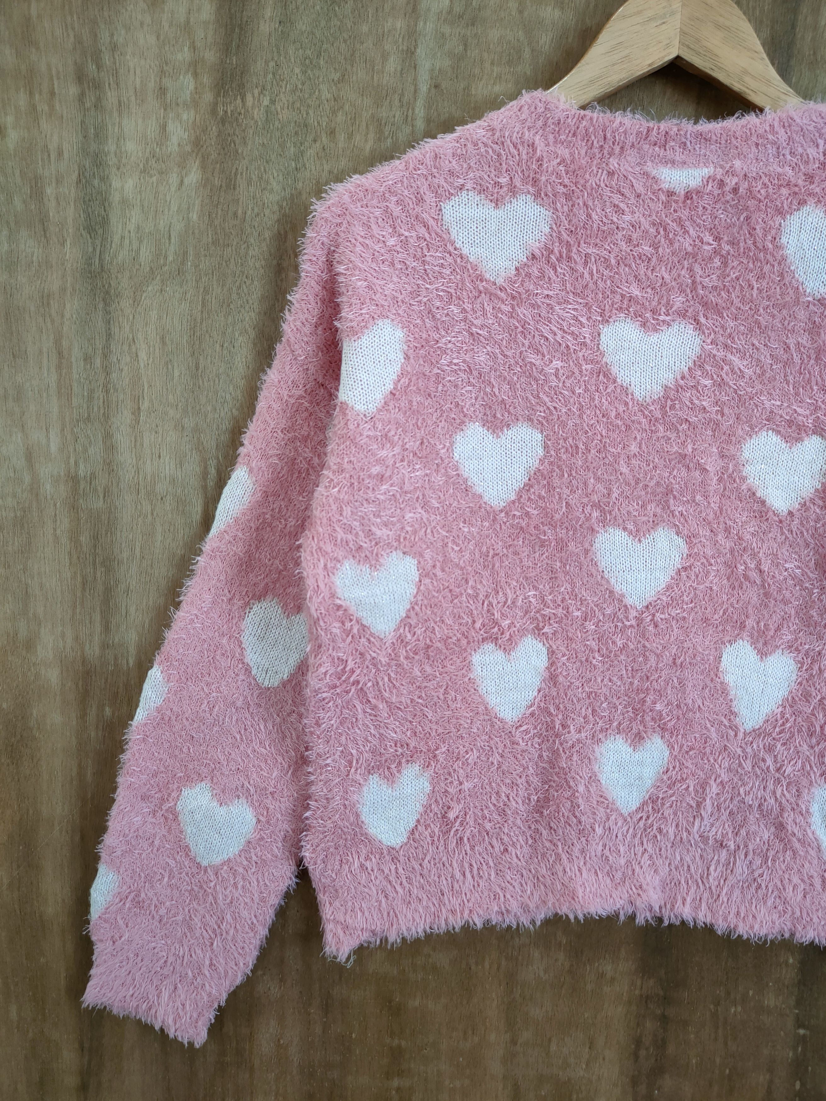 Homespun Knitwear × Hypebeast × Japanese Brand Ingni Full Love pink mohair shag shaggy soft fur #46-917 Size S / US 4 / IT 40 - 9 Thumbnail