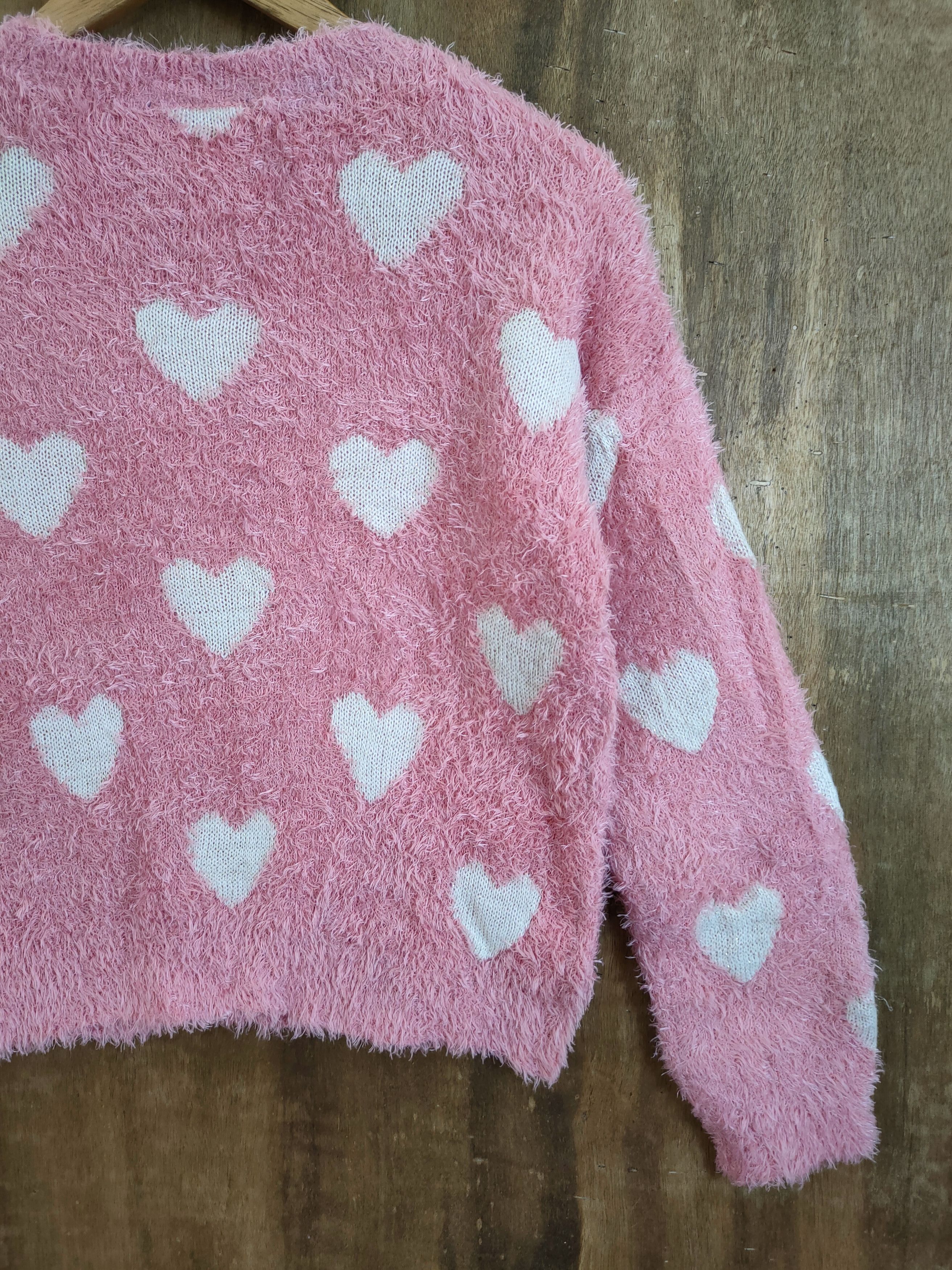 Homespun Knitwear × Hypebeast × Japanese Brand Ingni Full Love pink mohair shag shaggy soft fur #46-917 Size S / US 4 / IT 40 - 10 Thumbnail