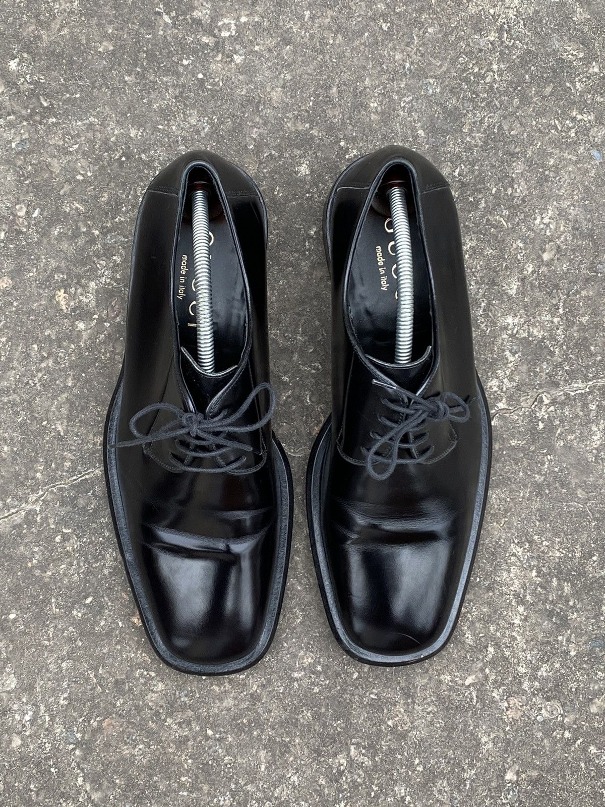 Gucci × Vintage Gucci Leather vintage dress derby shoes size 41.5 E Size US 8.5 / EU 41-42 - 6 Thumbnail