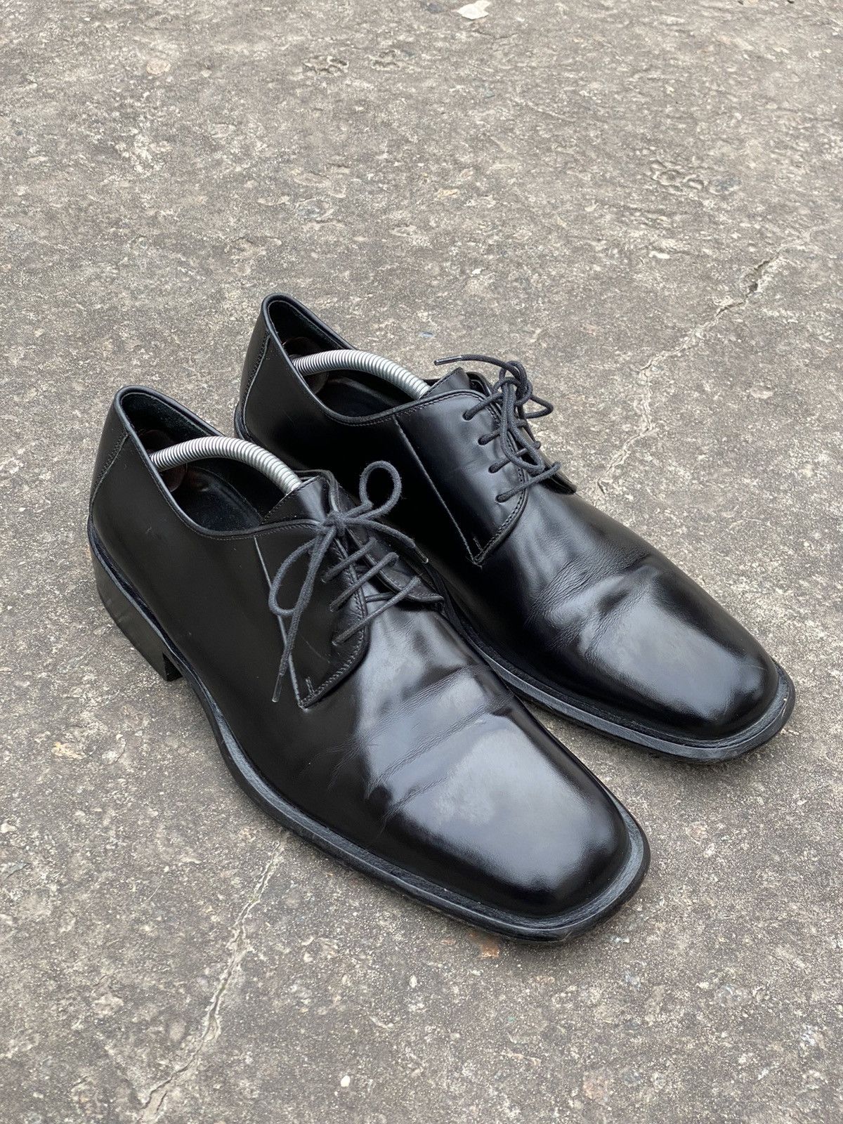 Gucci × Vintage Gucci Leather vintage dress derby shoes size 41.5 E Size US 8.5 / EU 41-42 - 5 Thumbnail