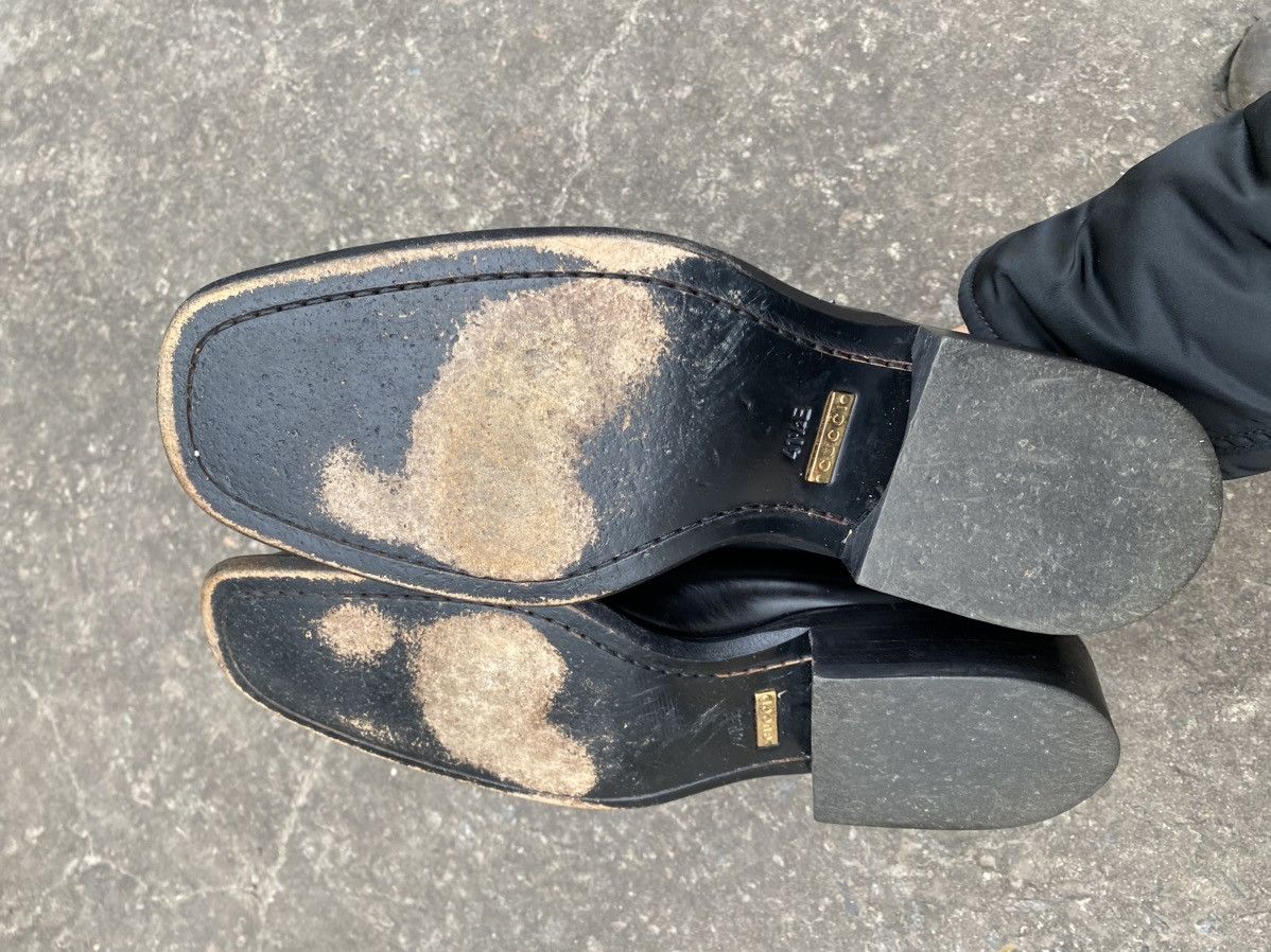 Gucci × Vintage Gucci Leather vintage dress derby shoes size 41.5 E Size US 8.5 / EU 41-42 - 8 Thumbnail
