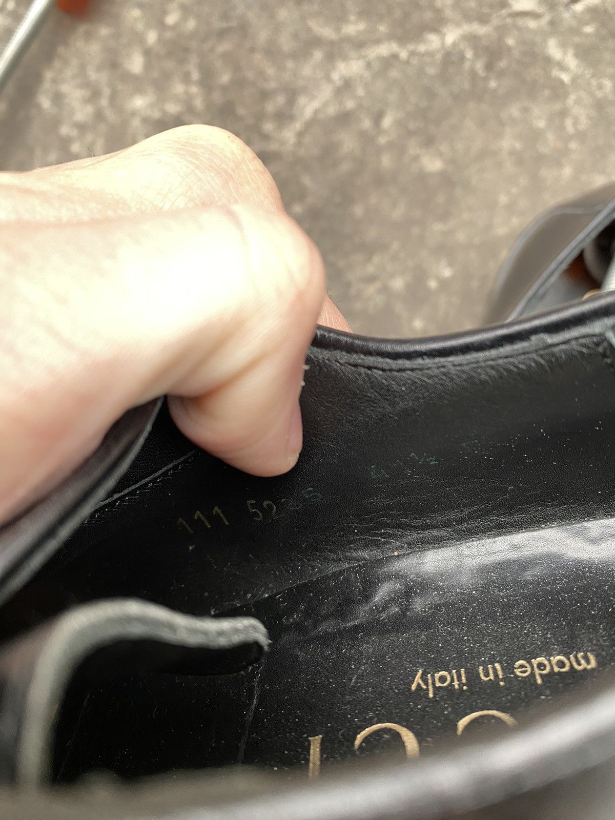 Gucci × Vintage Gucci Leather vintage dress derby shoes size 41.5 E Size US 8.5 / EU 41-42 - 15 Thumbnail