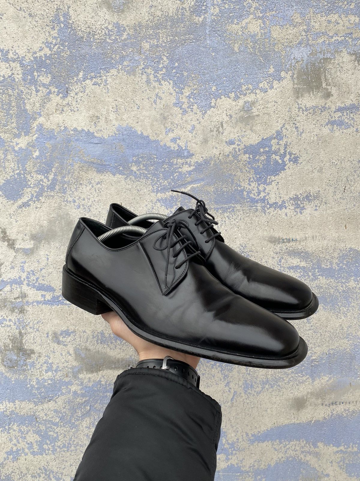 Gucci × Vintage Gucci Leather vintage dress derby shoes size 41.5 E Size US 8.5 / EU 41-42 - 1 Thumbnail