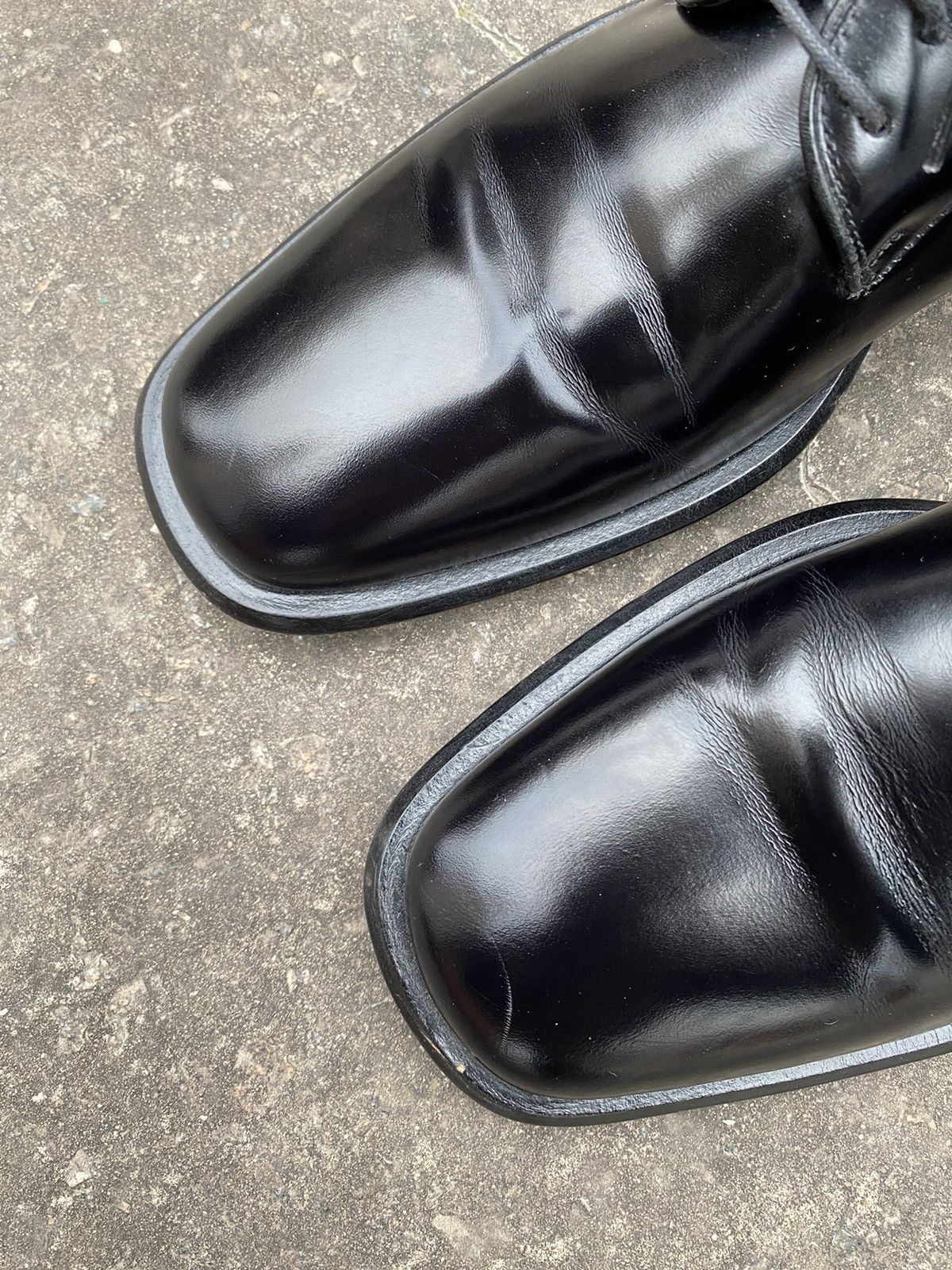 Gucci × Vintage Gucci Leather vintage dress derby shoes size 41.5 E Size US 8.5 / EU 41-42 - 7 Thumbnail