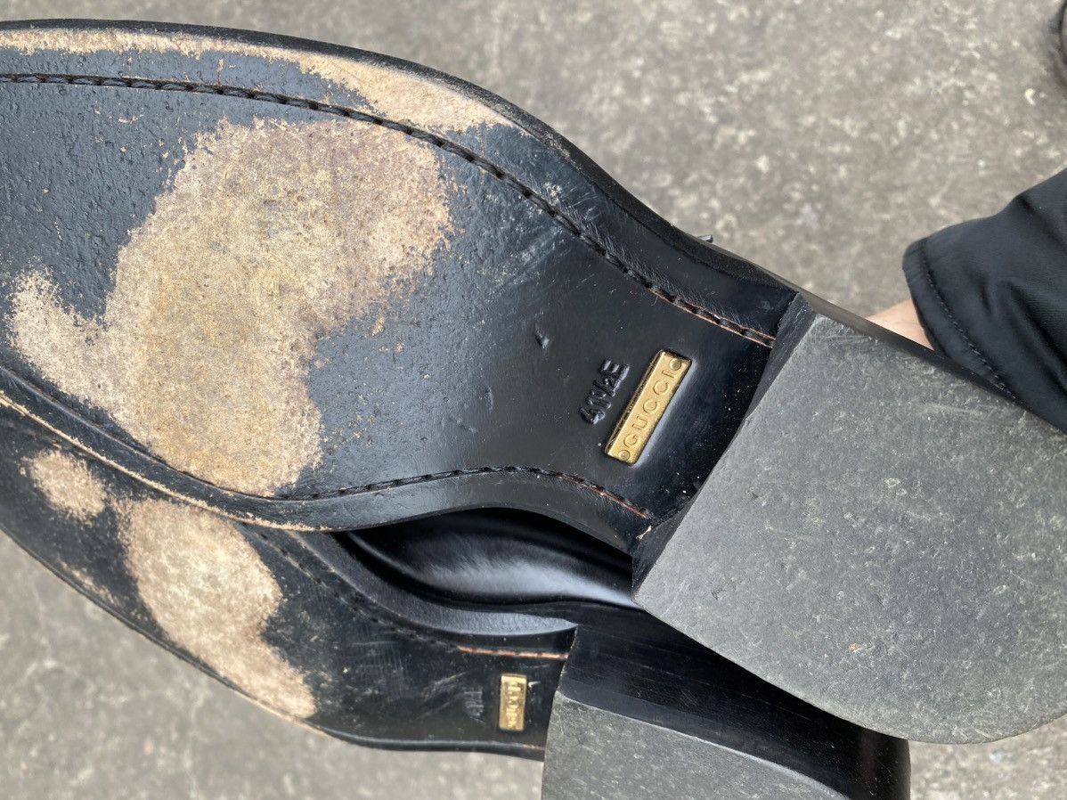 Gucci × Vintage Gucci Leather vintage dress derby shoes size 41.5 E Size US 8.5 / EU 41-42 - 9 Thumbnail