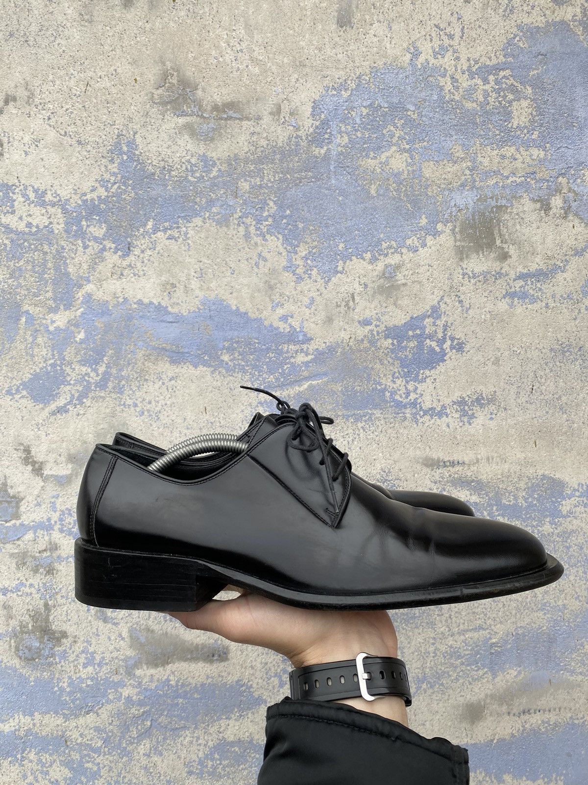 Gucci × Vintage Gucci Leather vintage dress derby shoes size 41.5 E Size US 8.5 / EU 41-42 - 2 Thumbnail