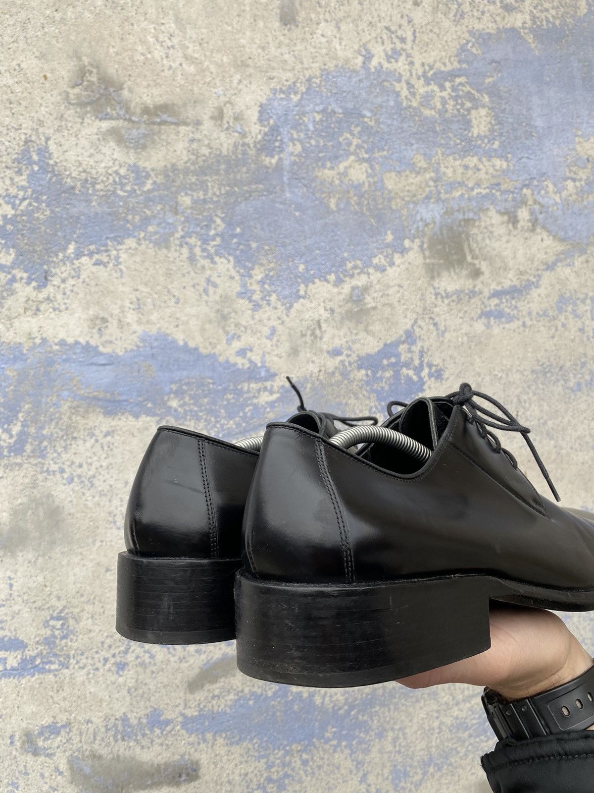 Gucci × Vintage Gucci Leather vintage dress derby shoes size 41.5 E Size US 8.5 / EU 41-42 - 4 Thumbnail