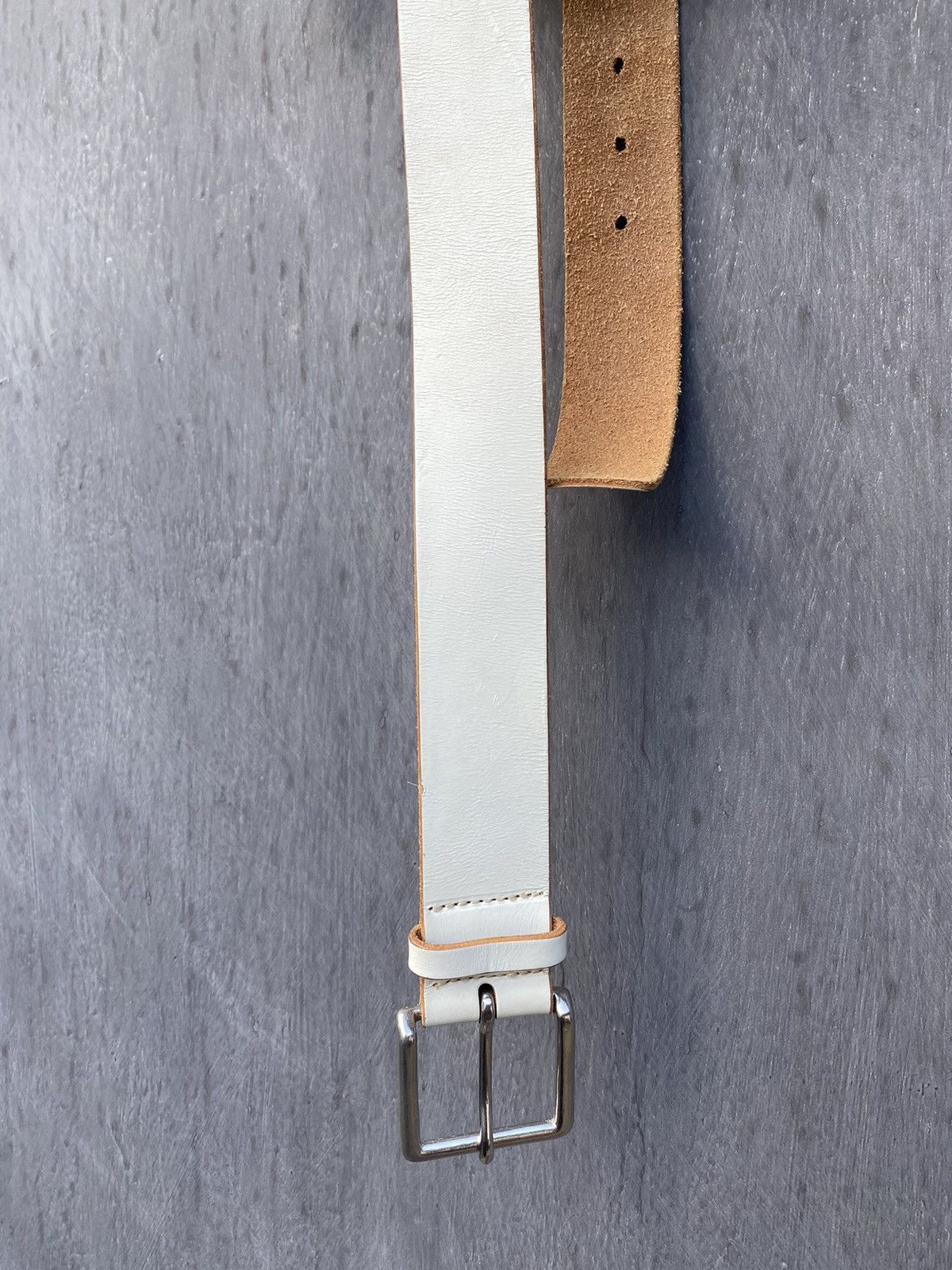 Vintage × Y's × Yohji Yamamoto Yohji Yamamoto Vintage white leather belt Size ONE SIZE - 6 Thumbnail