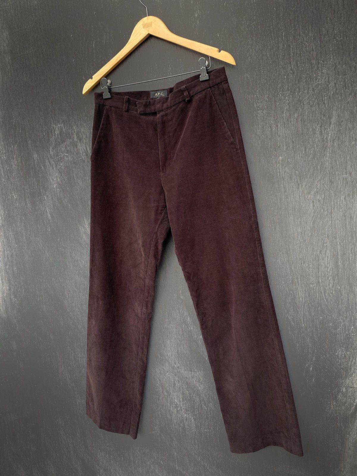 A.P.C. A.P.C. corduroy brown pants size S/M made in france Size US 31 - 1 Thumbnail