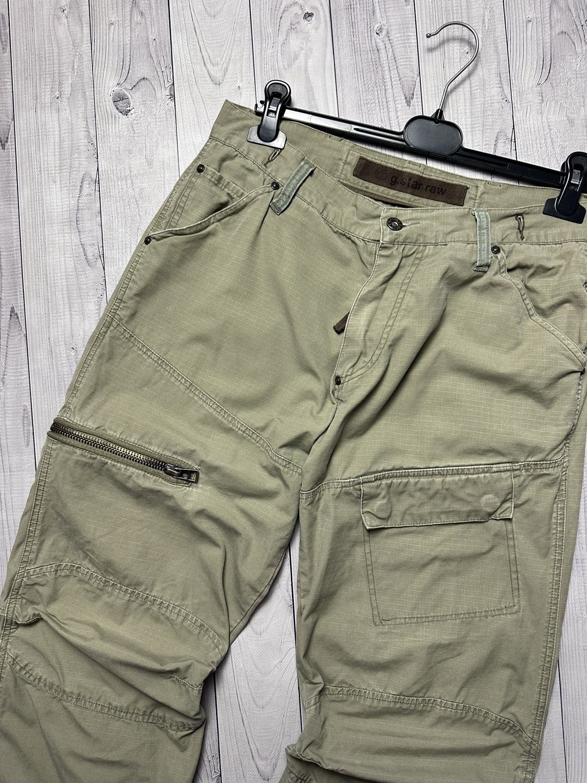 Vintage G- Star Raw cargo pants Army pocket rare size 33