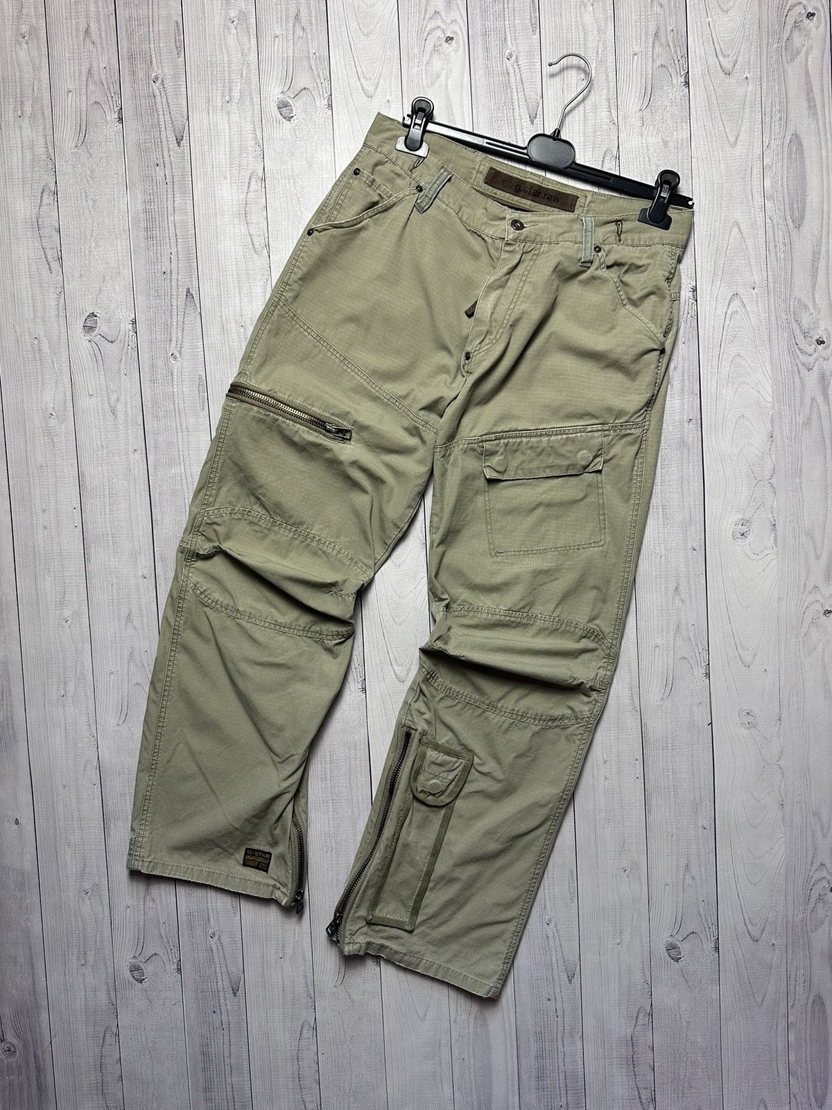Vintage G- Star Raw cargo pants Army pocket rare size 33