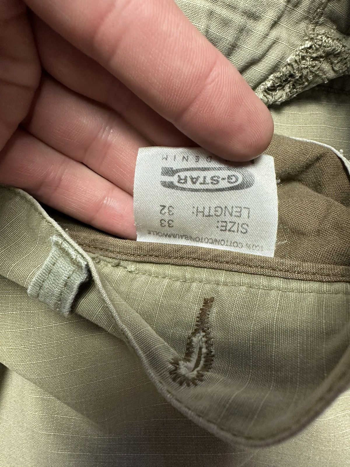 Vintage G- Star Raw cargo pants Army pocket rare size 33