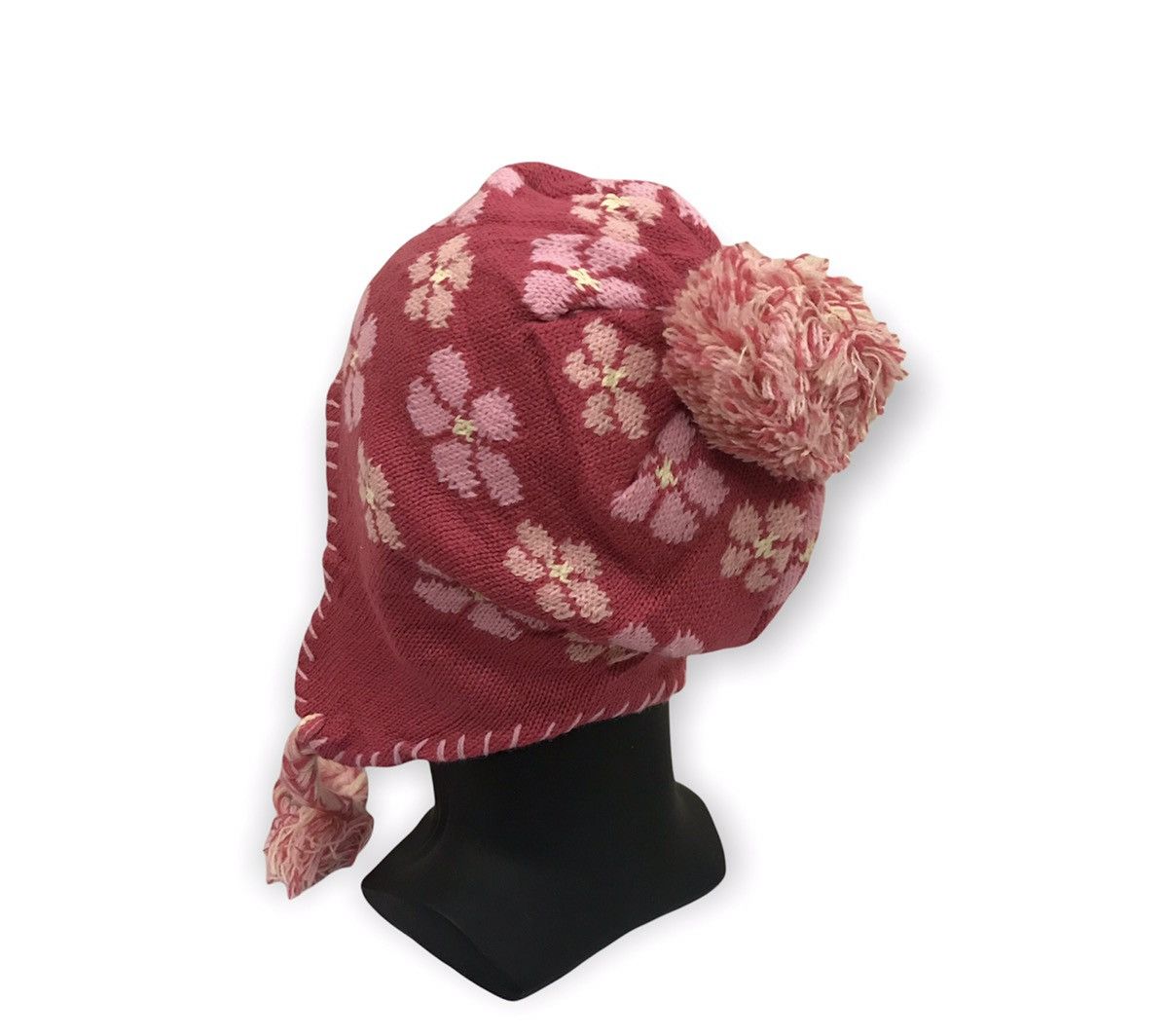 Japanese Brand Hush Hush Earflap Beanie Hat Size ONE SIZE - 3 Thumbnail
