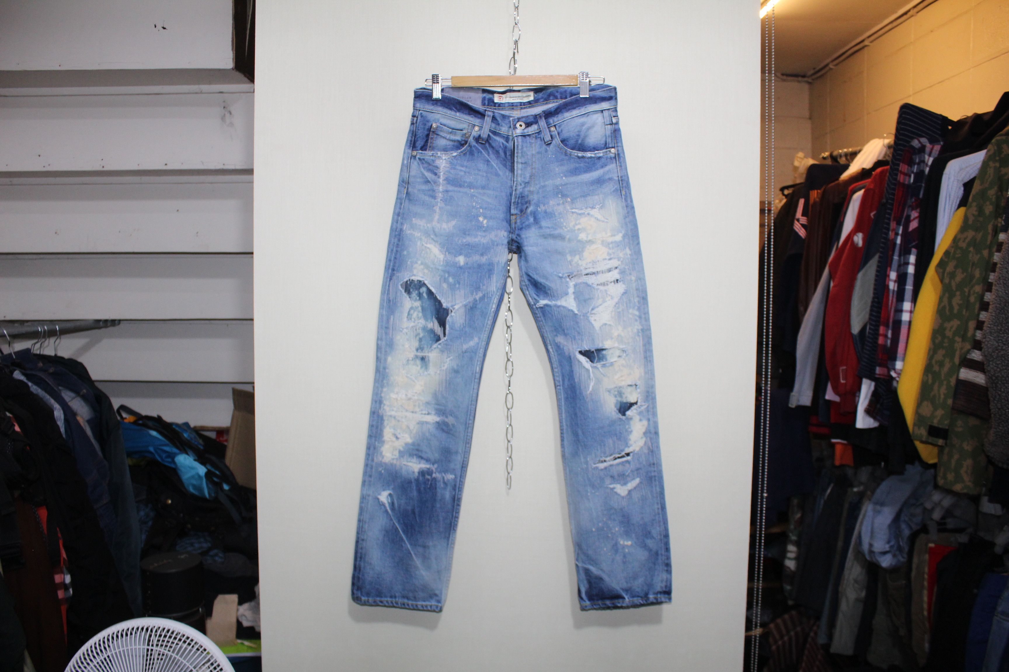FDMTL distressed and patched FREE SHIPPING Size US 30 / EU 46 - 1 Thumbnail
