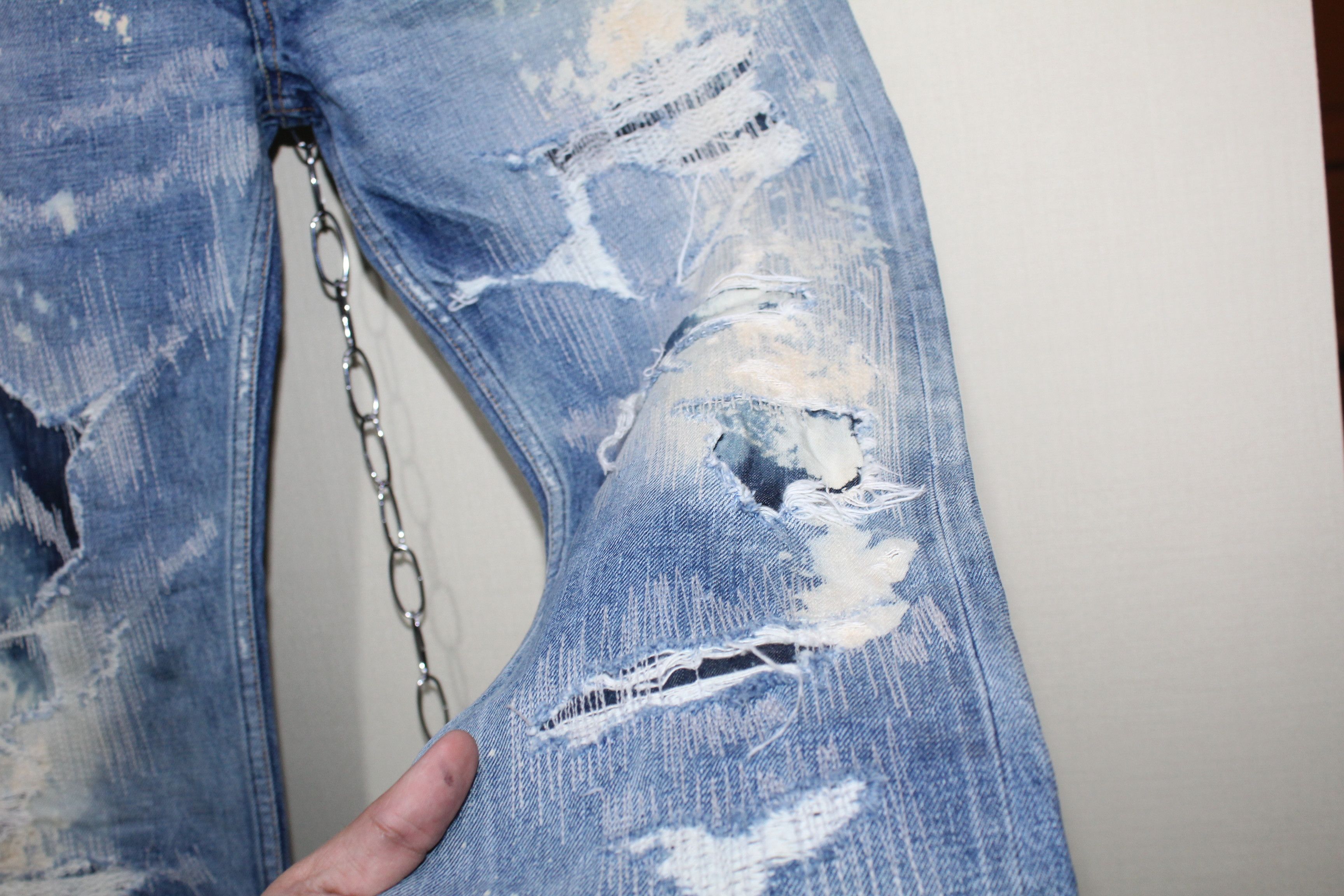 FDMTL distressed and patched FREE SHIPPING Size US 30 / EU 46 - 12 Thumbnail